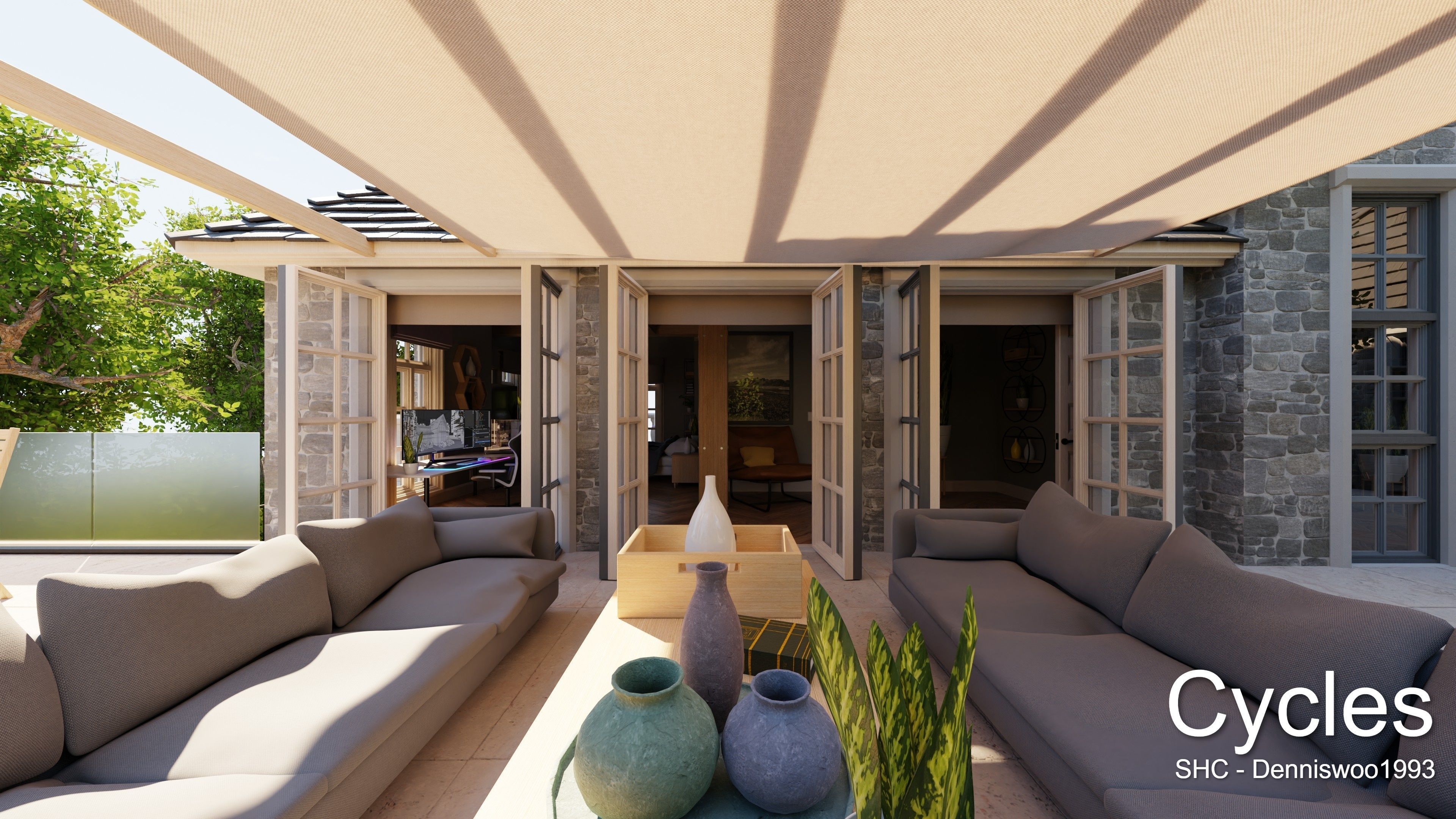 Large Mansion 2021 Blender Eevee and Cycles 1 3D model_20