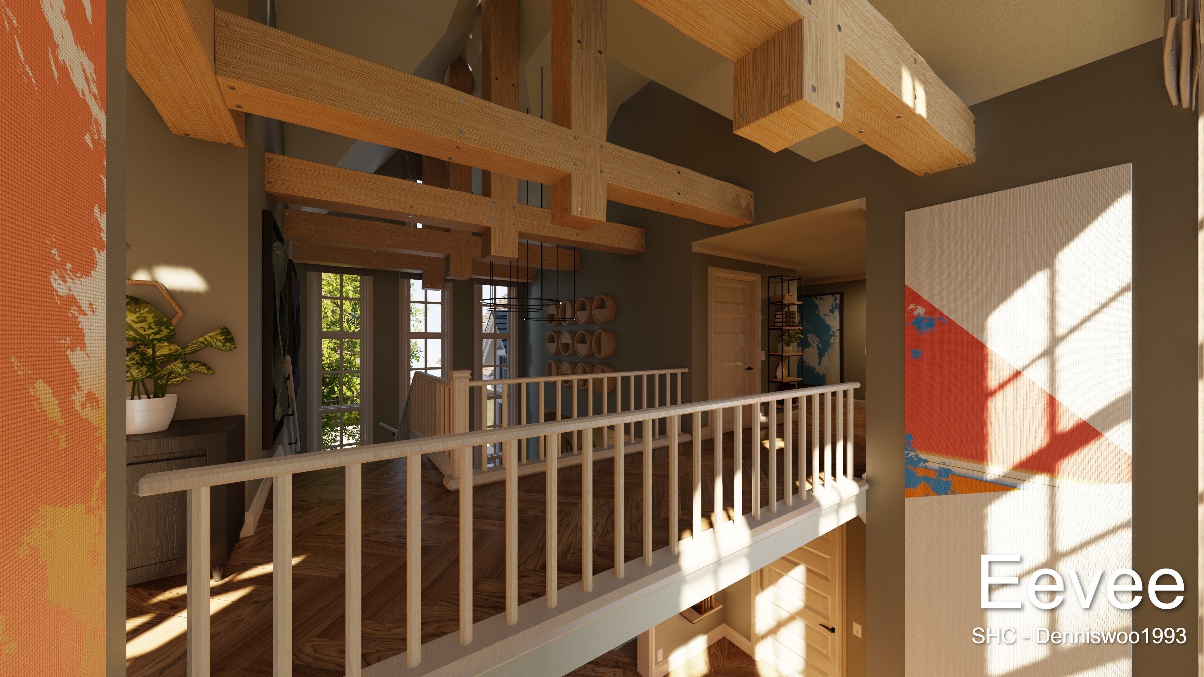 Large Mansion 2021 Blender Eevee and Cycles 1 3D model_76