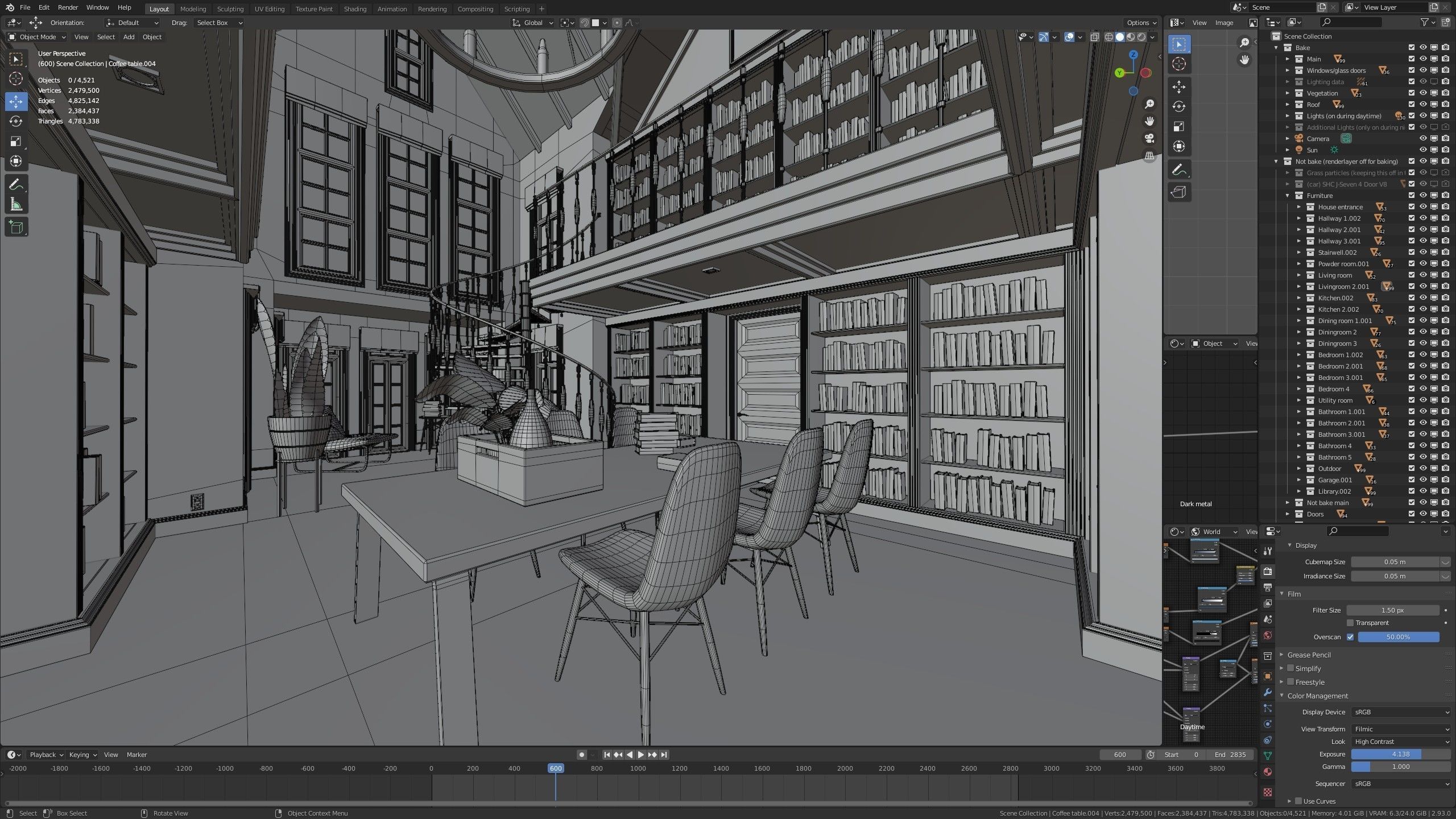 Large Mansion 2021 Blender Eevee and Cycles 1 3D model_115