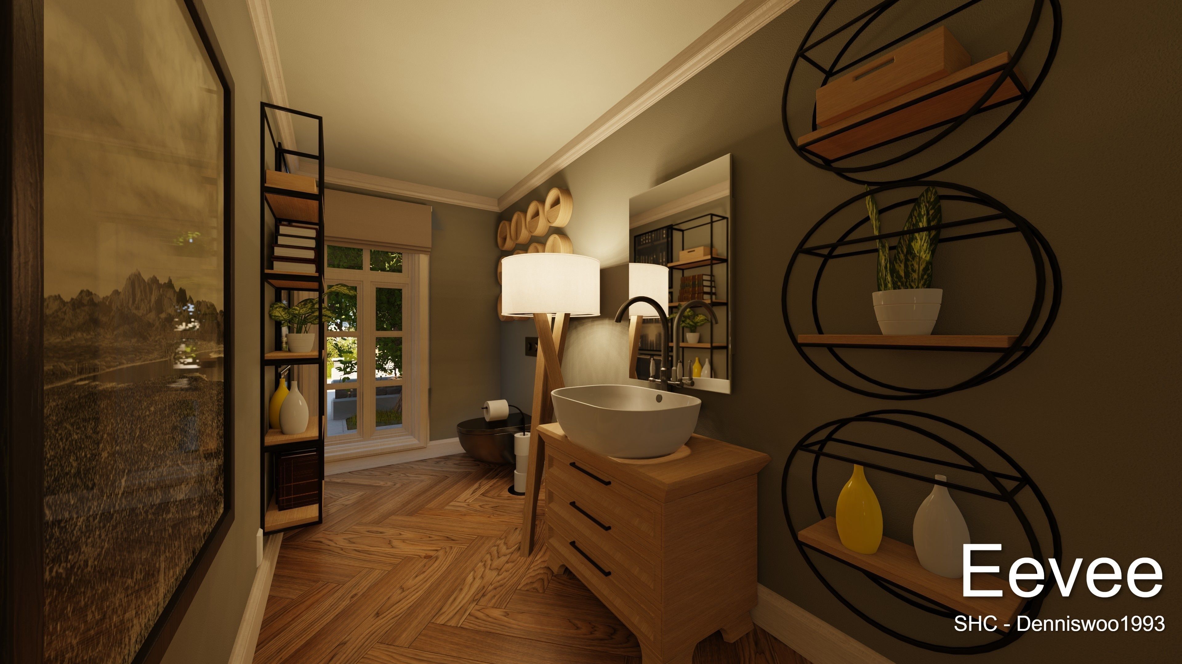 Large Mansion 2021 Blender Eevee and Cycles 1 3D model_51