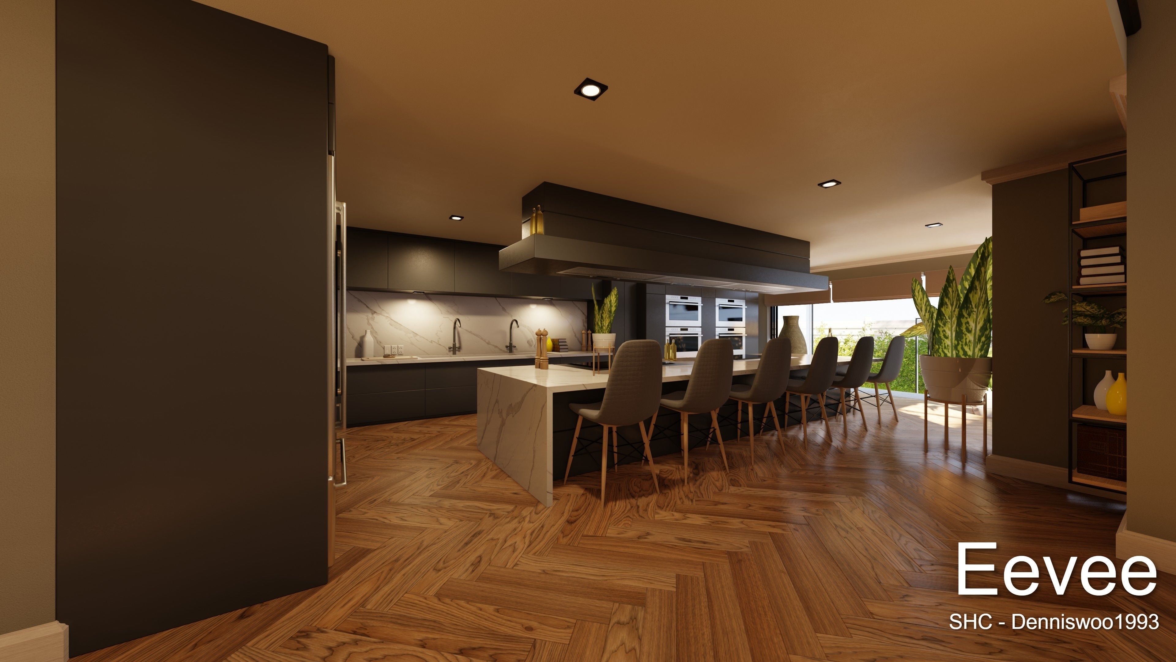 Large Mansion 2021 Blender Eevee and Cycles 1 3D model_55