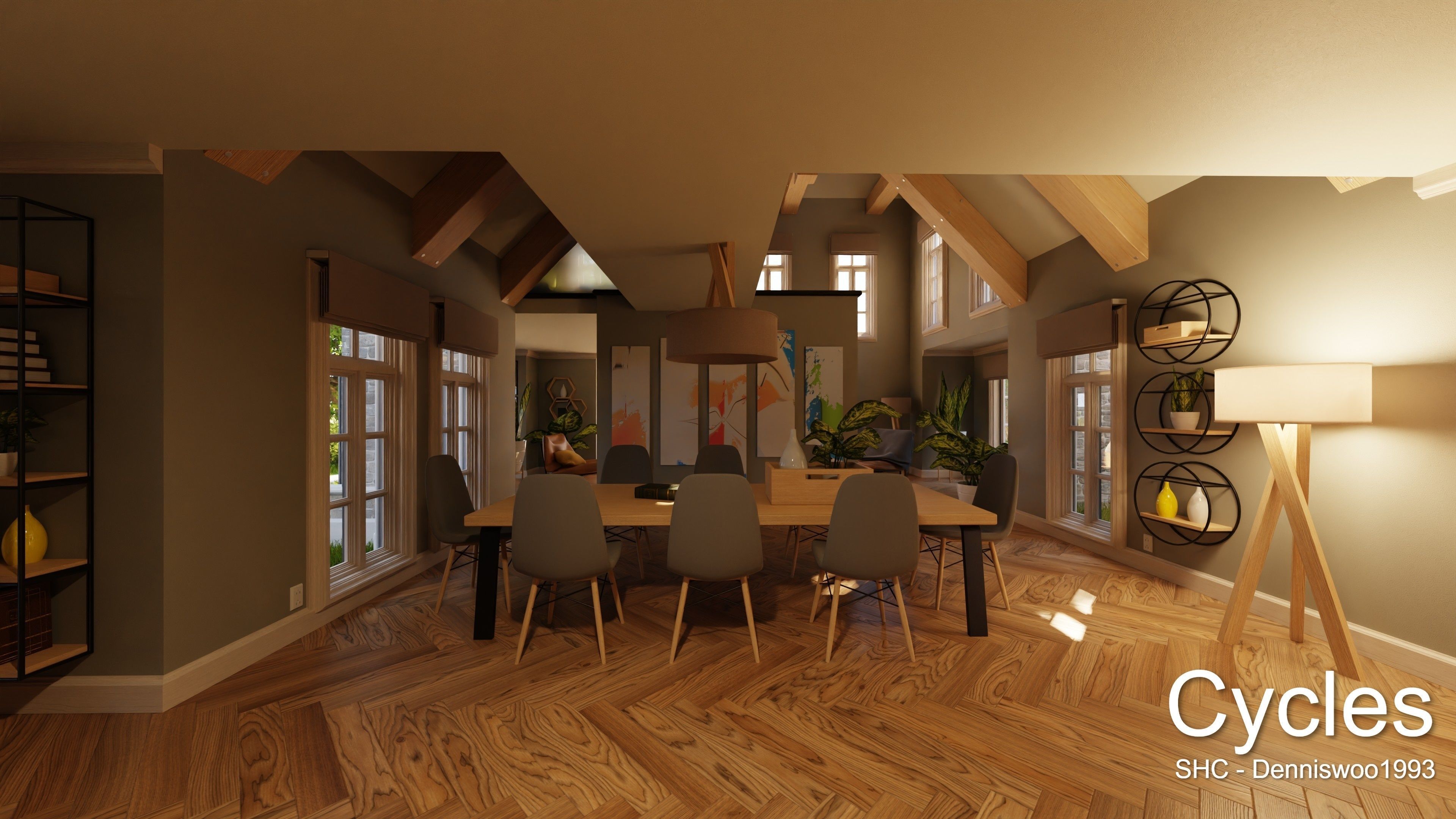Large Mansion 2021 Blender Eevee and Cycles 1 3D model_29