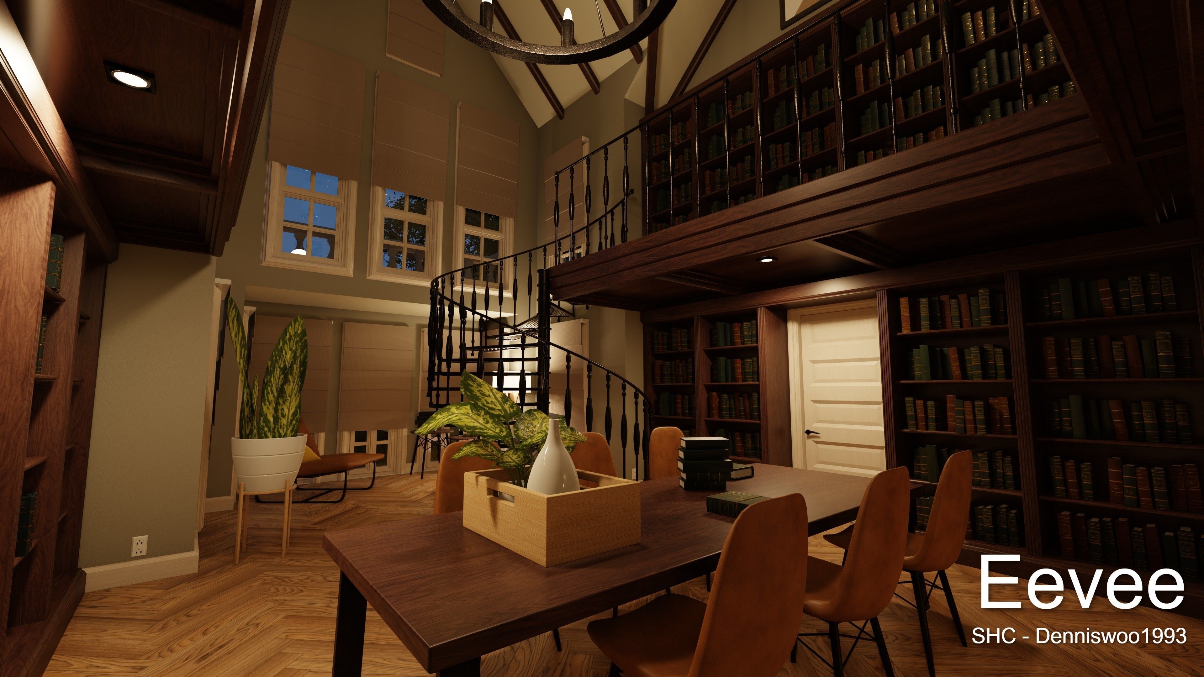 Large Mansion 2021 Blender Eevee and Cycles 1 3D model_99