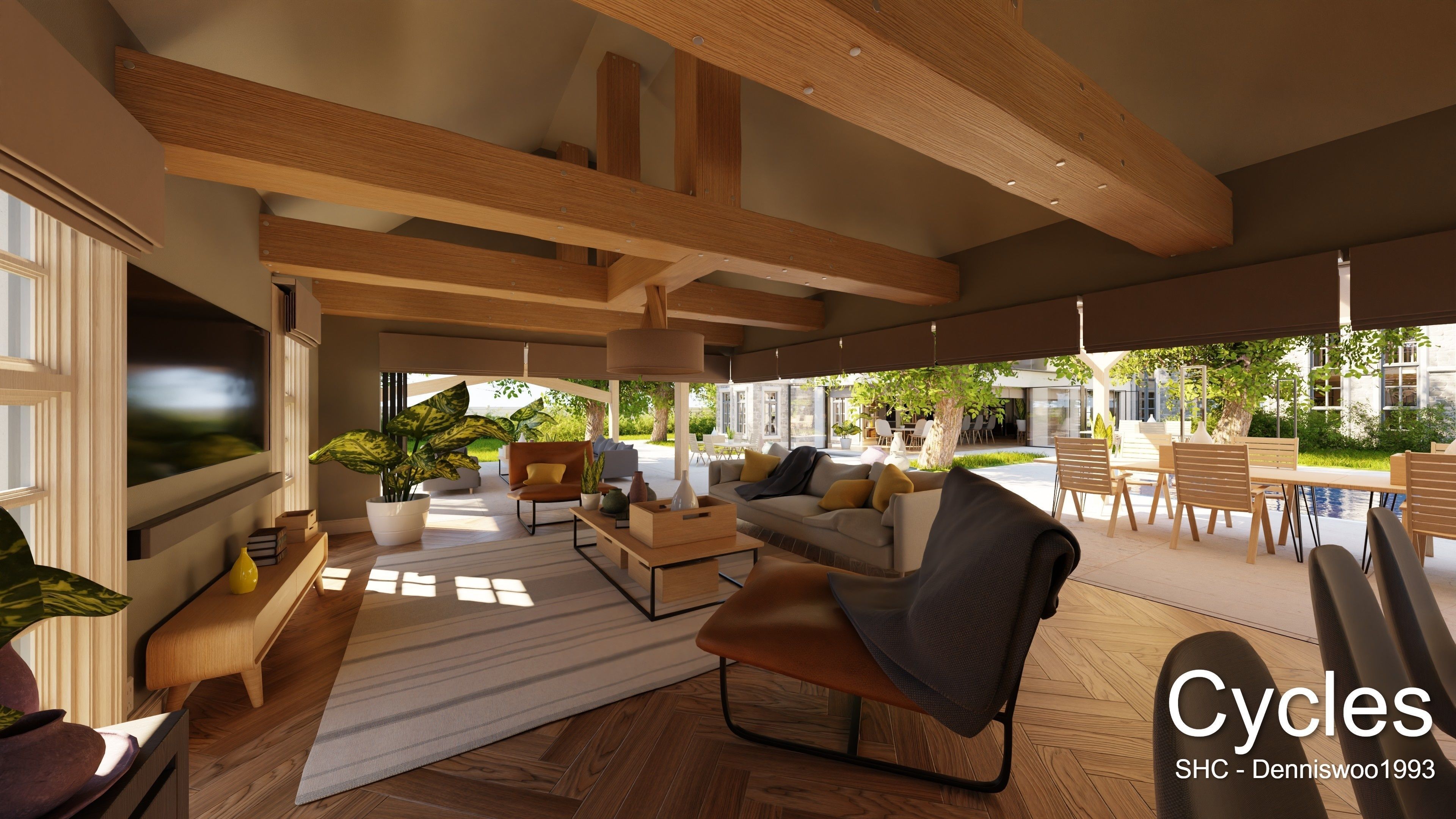 Large Mansion 2021 Blender Eevee and Cycles 1 3D model_16