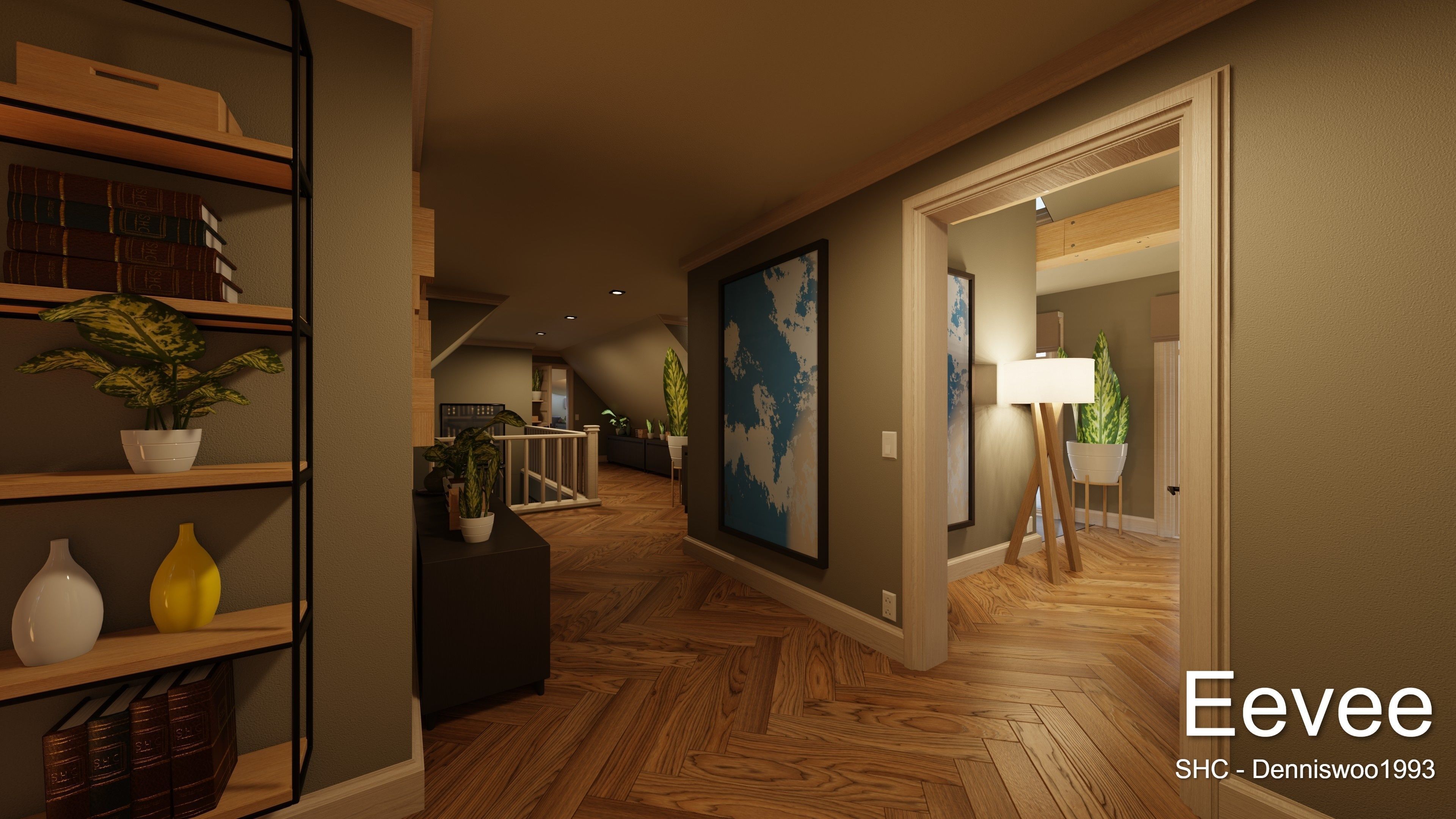 Large Mansion 2021 Blender Eevee and Cycles 1 3D model_78