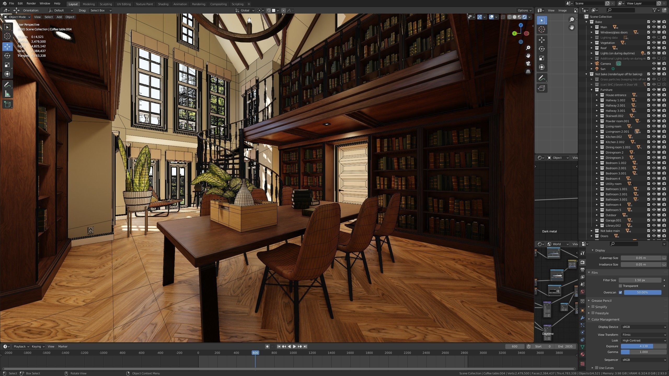 Large Mansion 2021 Blender Eevee and Cycles 1 3D model_113