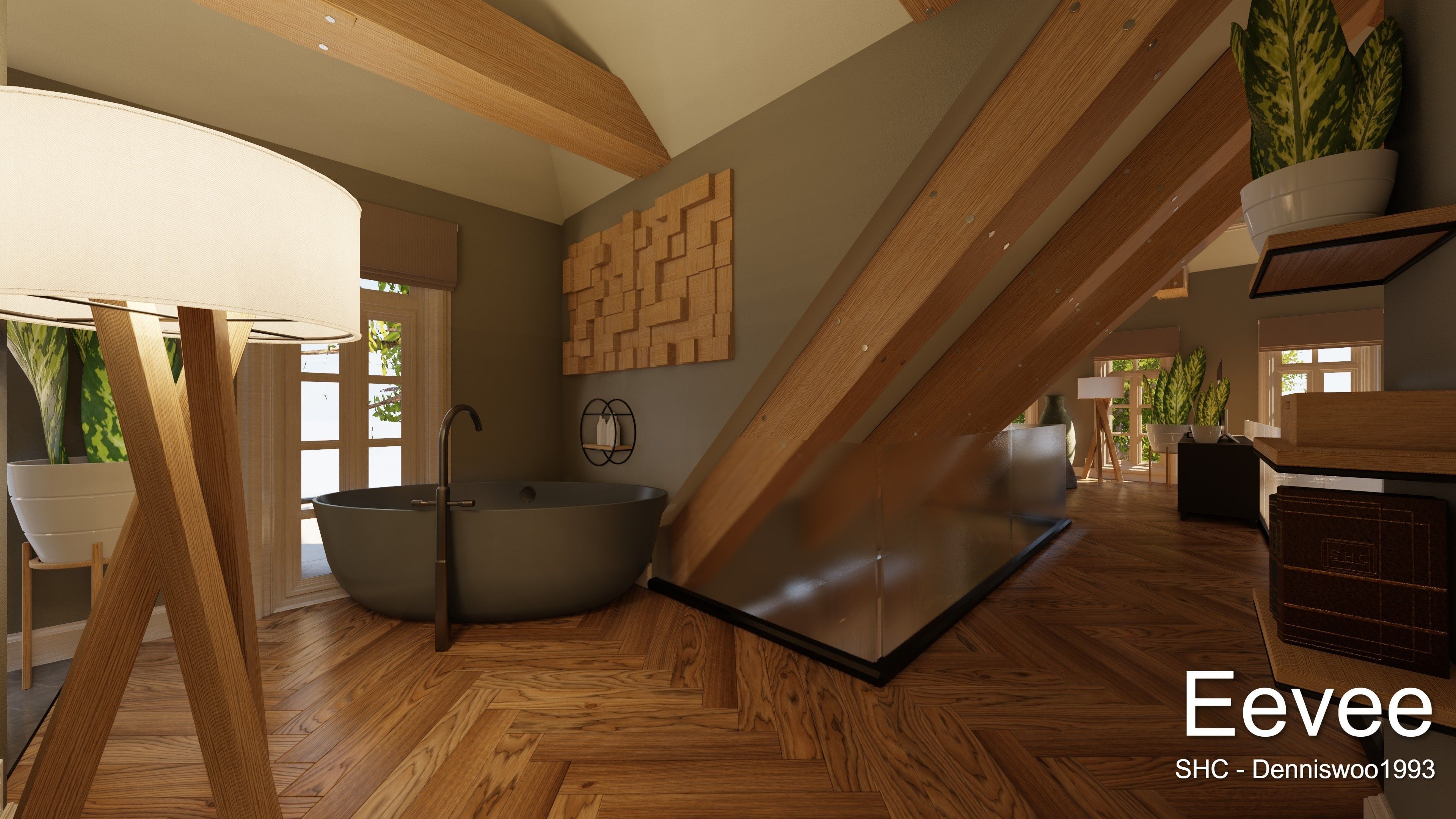 Large Mansion 2021 Blender Eevee and Cycles 1 3D model_79