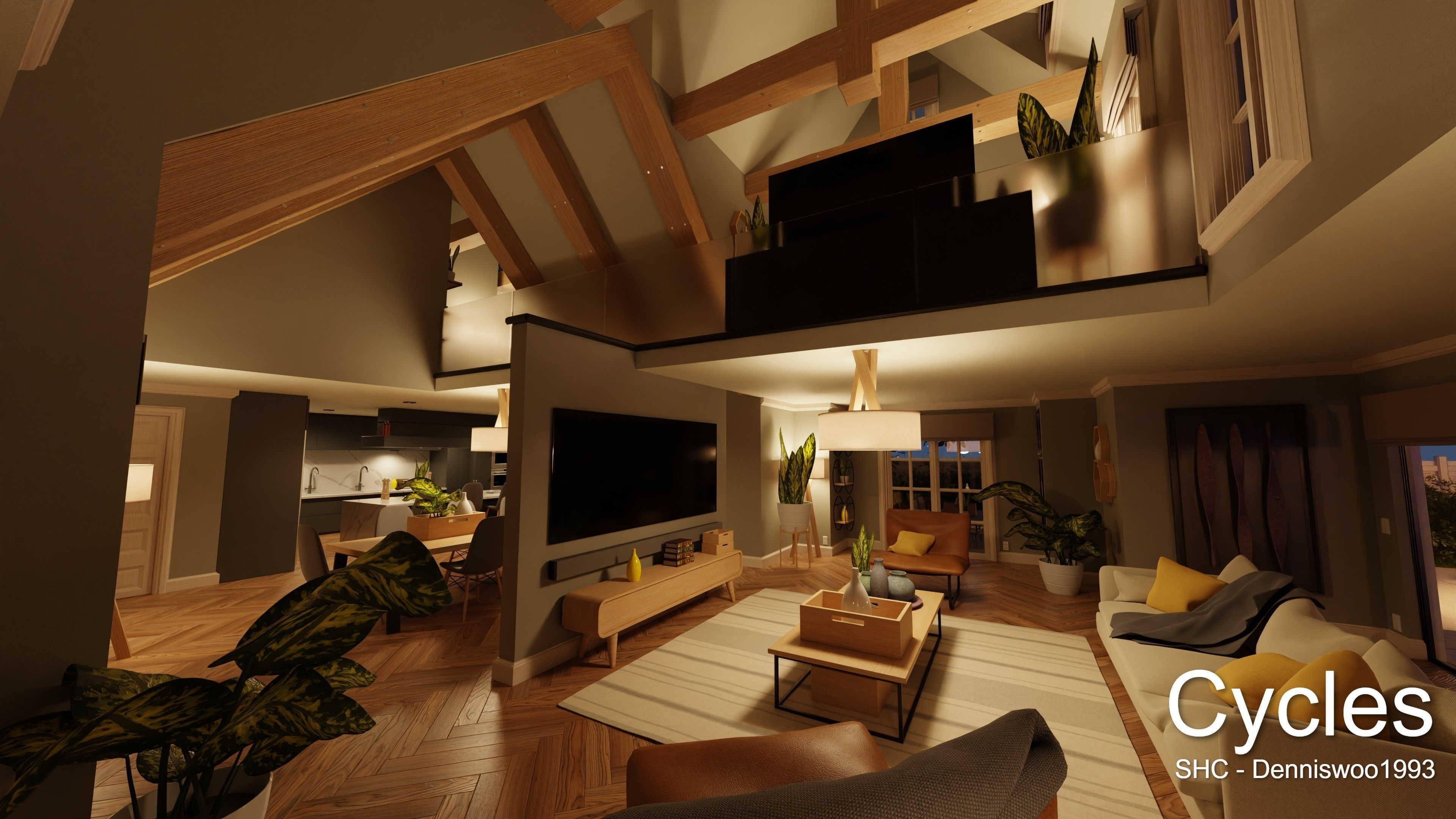 Large Mansion 2021 Blender Eevee and Cycles 1 3D model_37