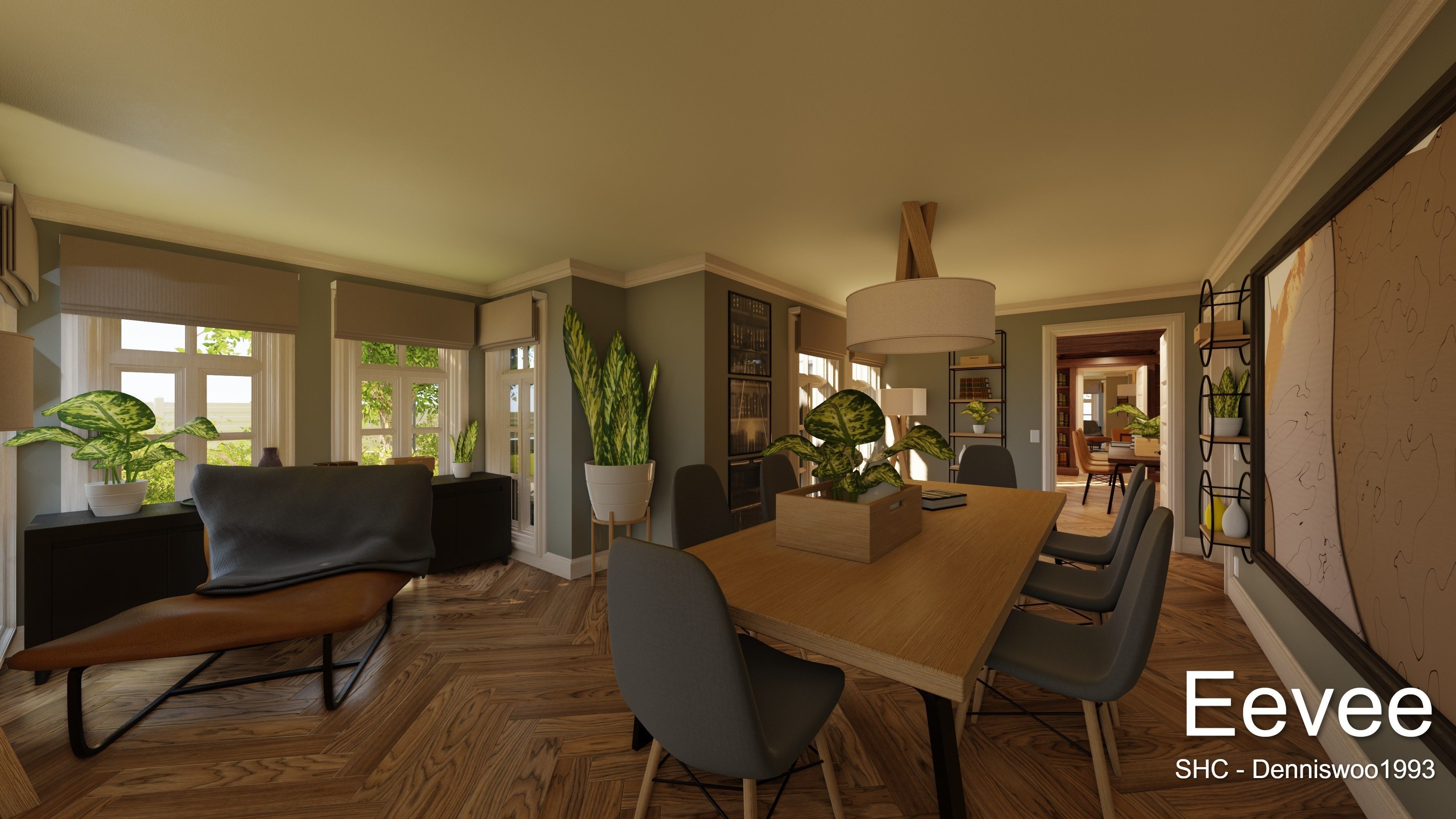 Large Mansion 2021 Blender Eevee and Cycles 1 3D model_46