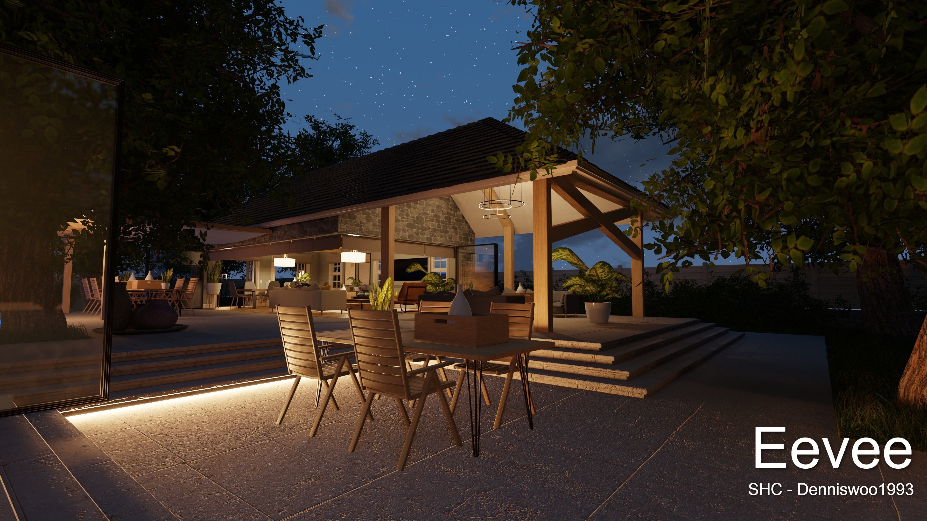 Large Mansion 2021 Blender Eevee and Cycles 1 3D model_104