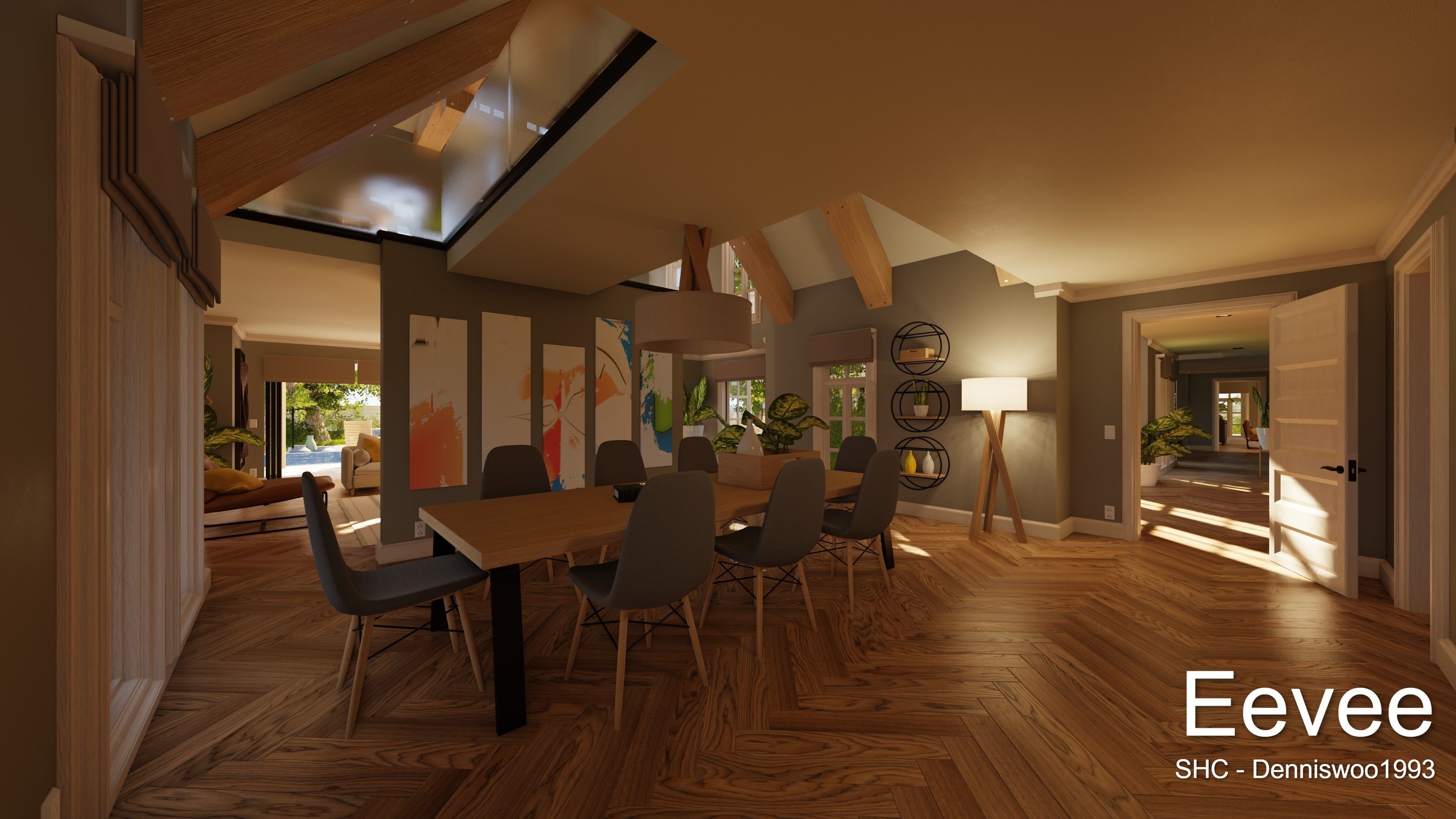 Large Mansion 2021 Blender Eevee and Cycles 1 3D model_57