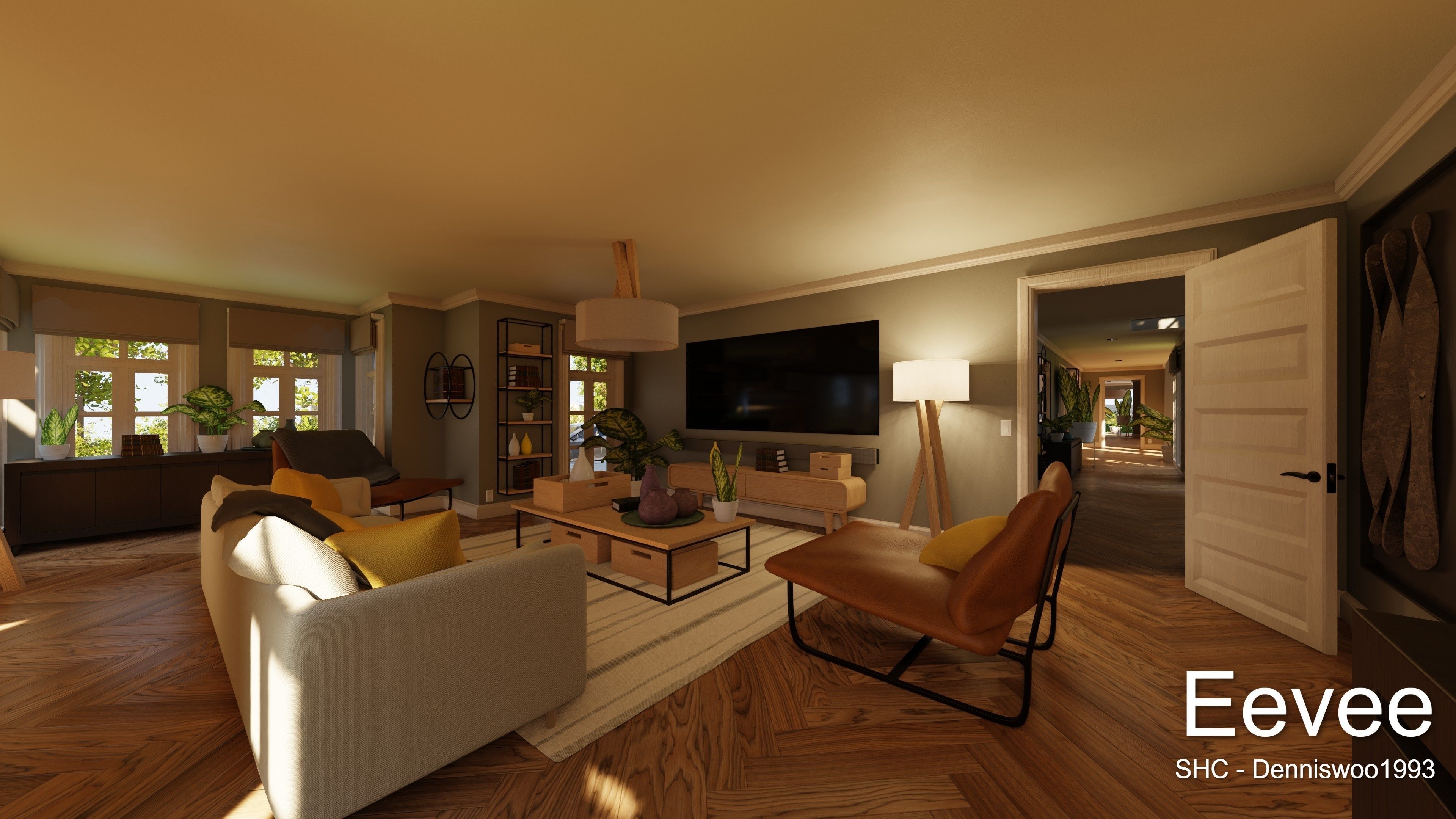 Large Mansion 2021 Blender Eevee and Cycles 1 3D model_49