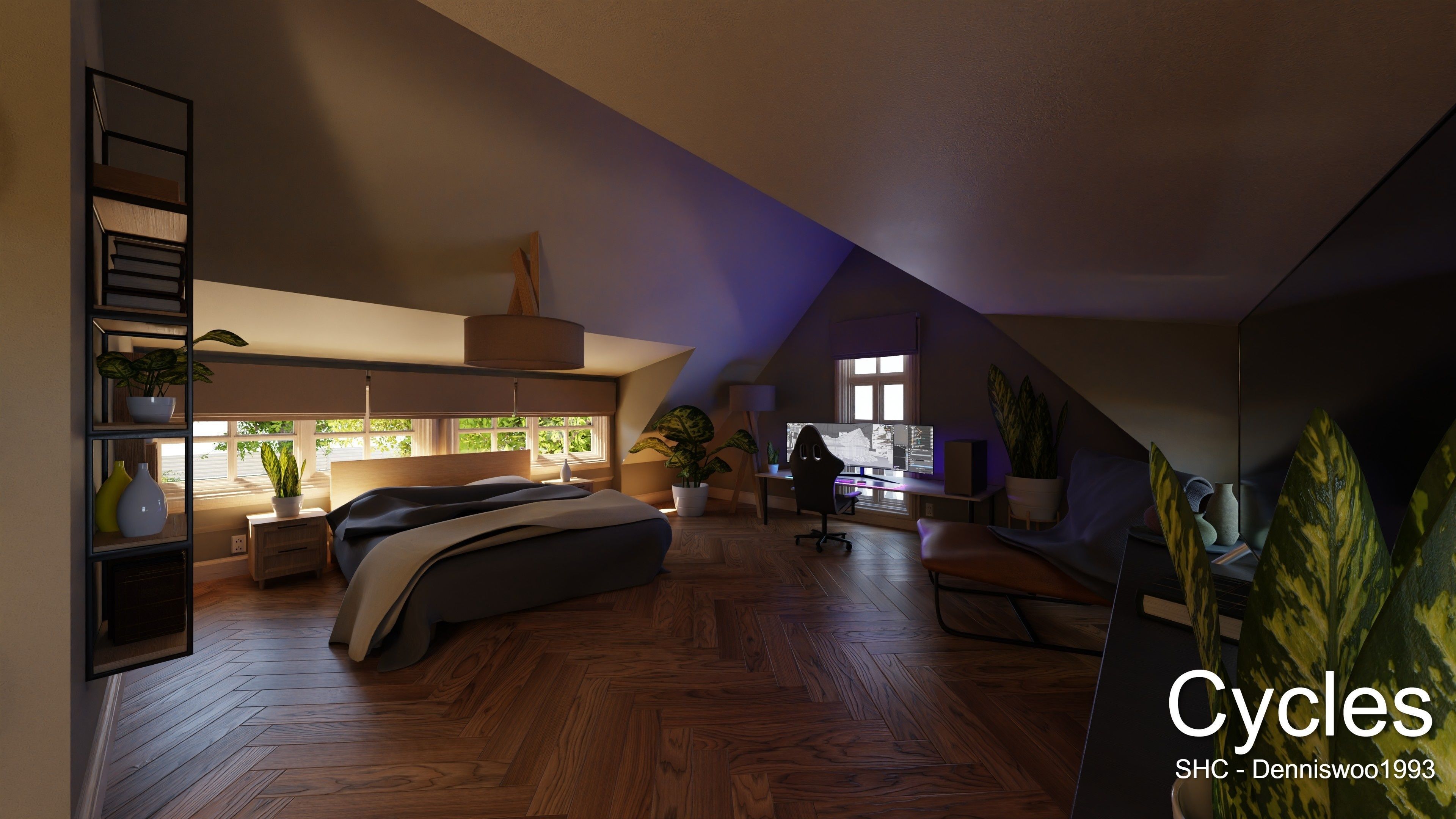 Large Mansion 2021 Blender Eevee and Cycles 1 3D model_22