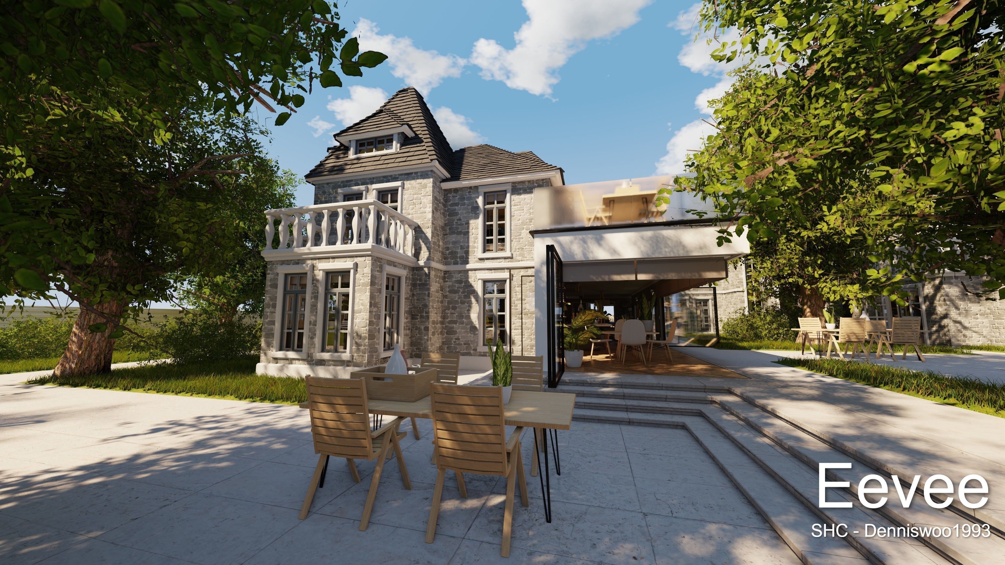 Large Mansion 2021 Blender Eevee and Cycles 1 3D model_92
