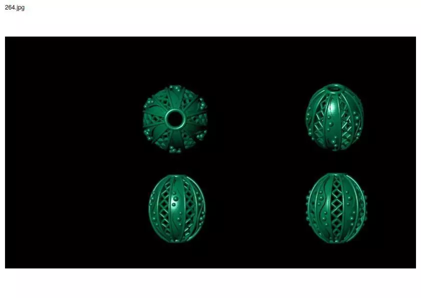 1 size stl beeds 3D print model_0