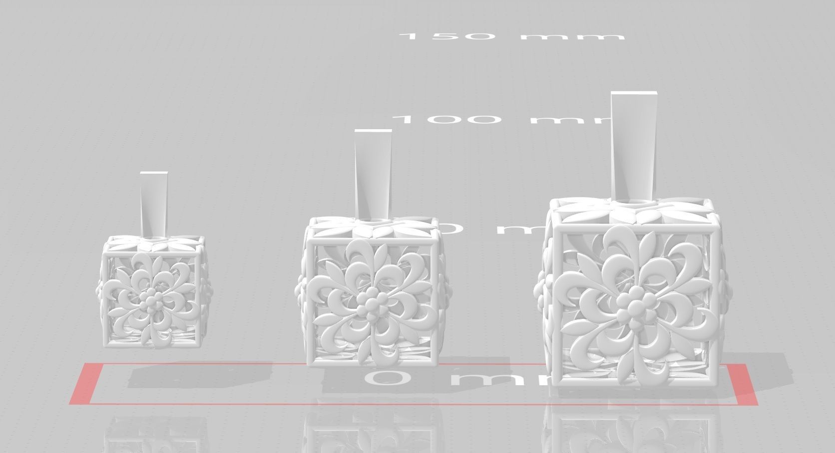 3 size stl beeds 3D print model_1