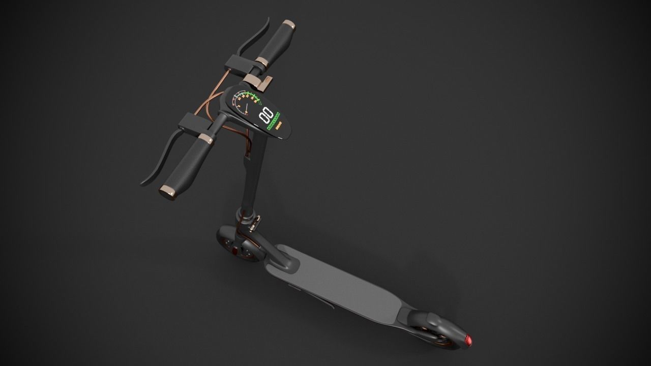 Electric scooter 3D model_13