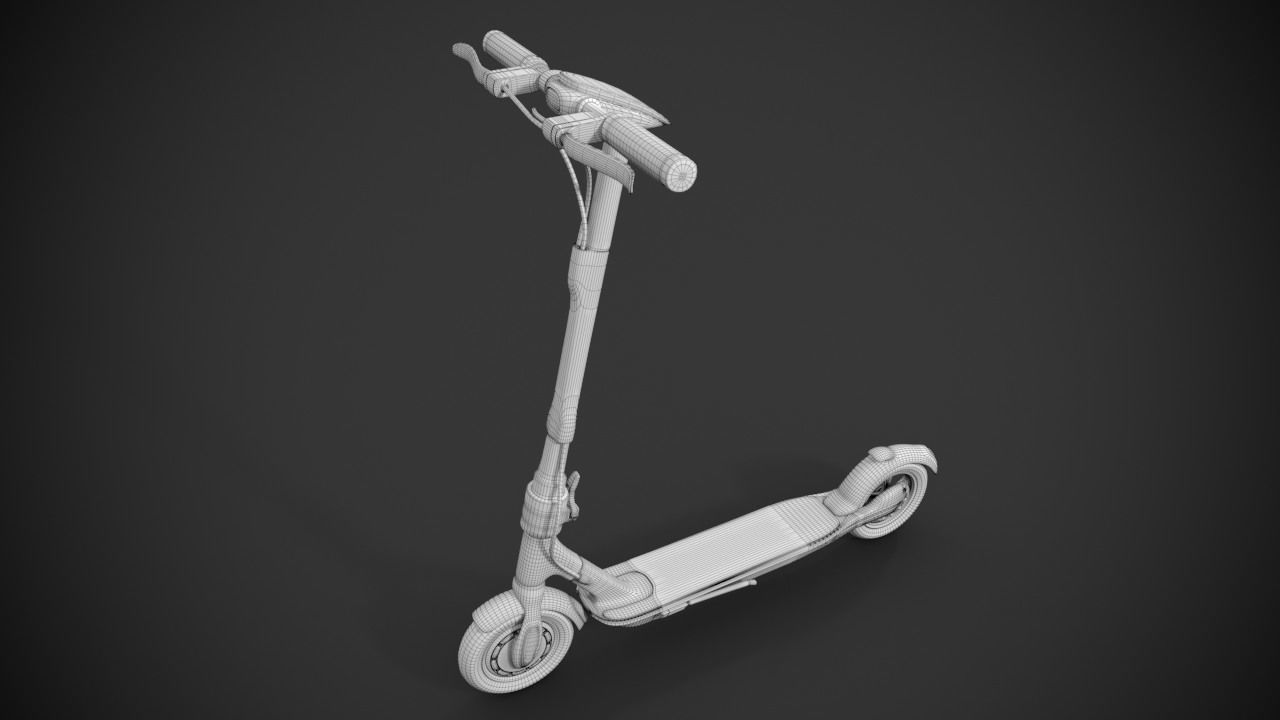Electric scooter 3D model_14