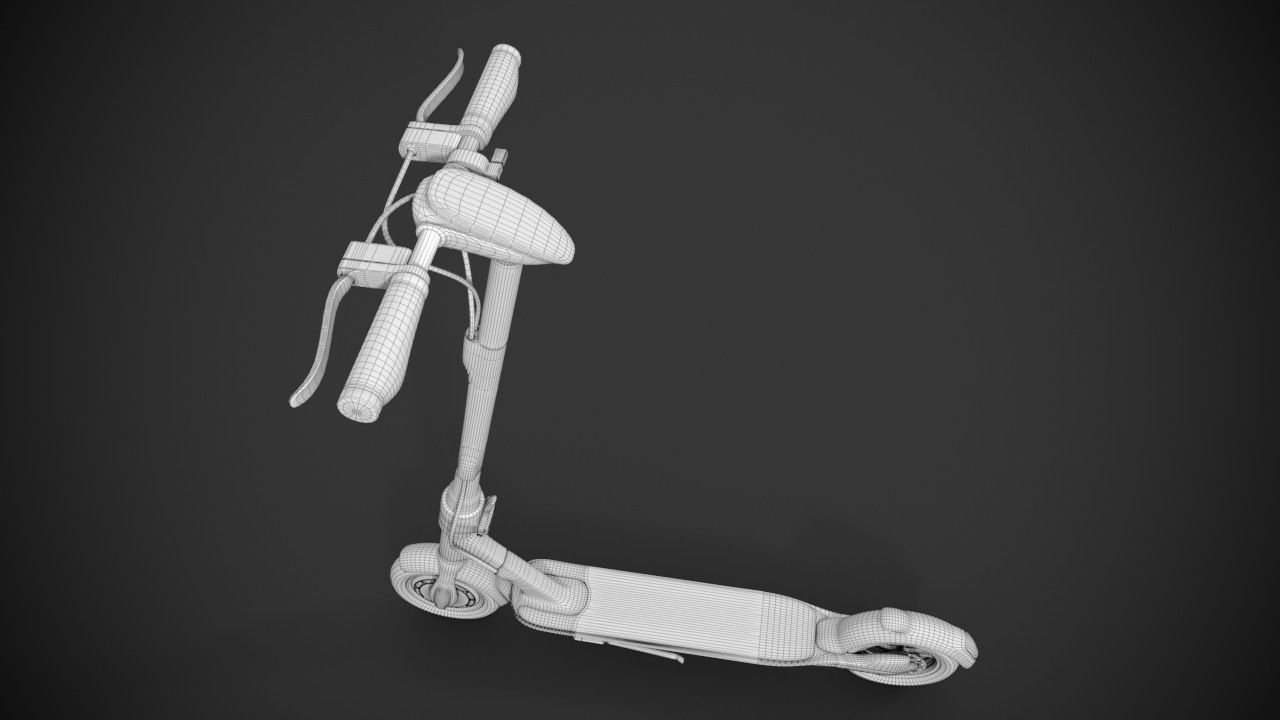 Electric scooter 3D model_15