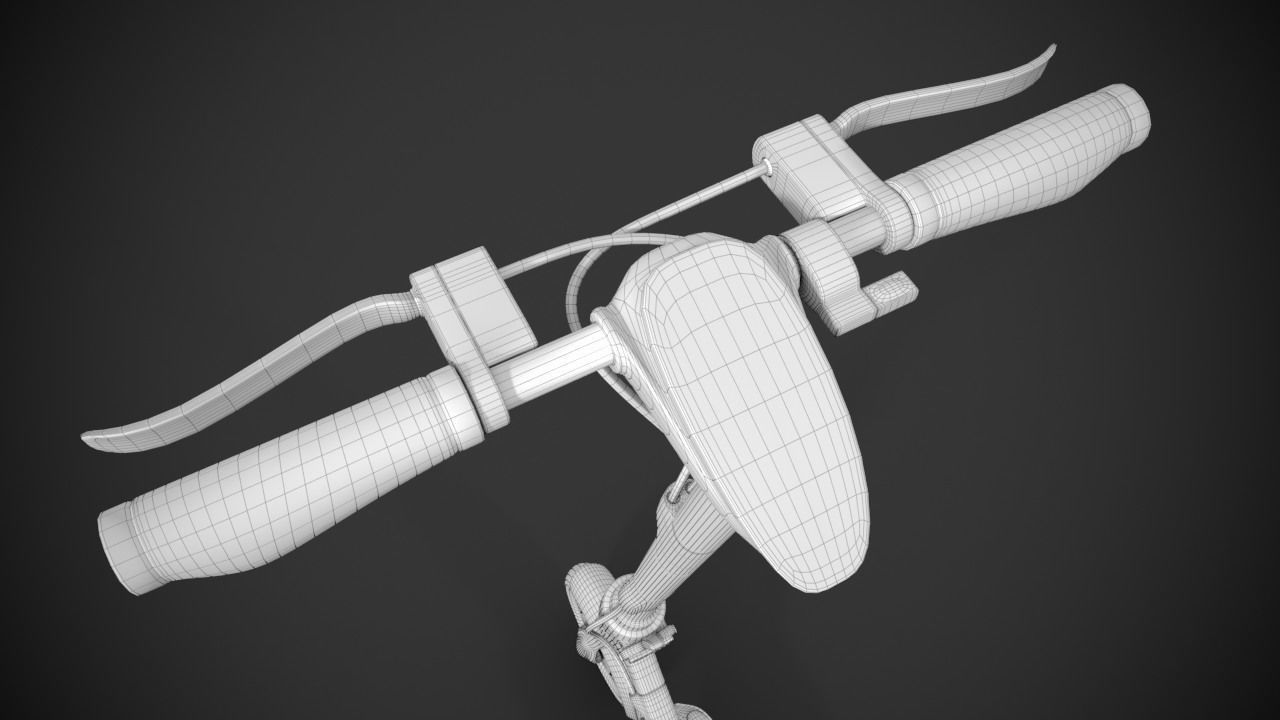 Electric scooter 3D model_16