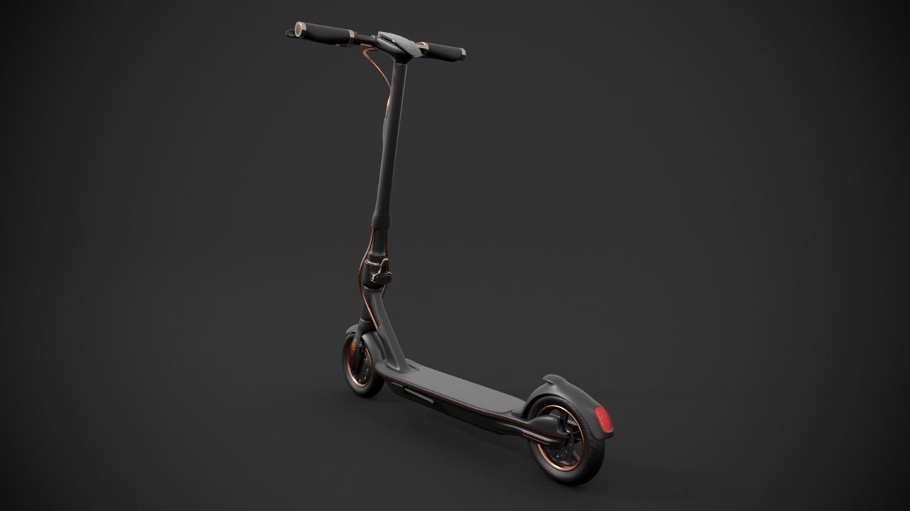 Electric scooter 3D model_6