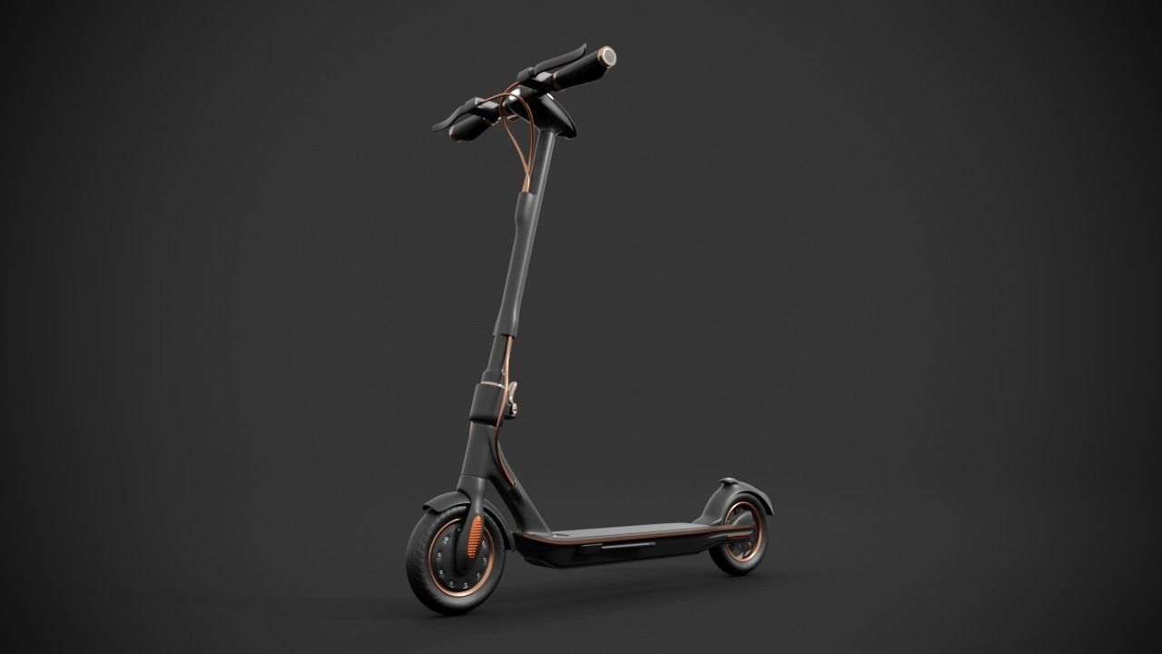 Electric scooter 3D model_12