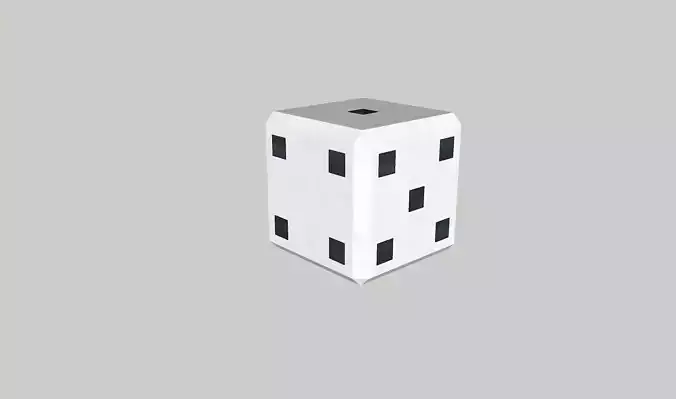 Pixel cube Free low-poly 3D model
