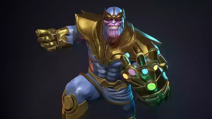 Thanos statue pose 2 3D print model