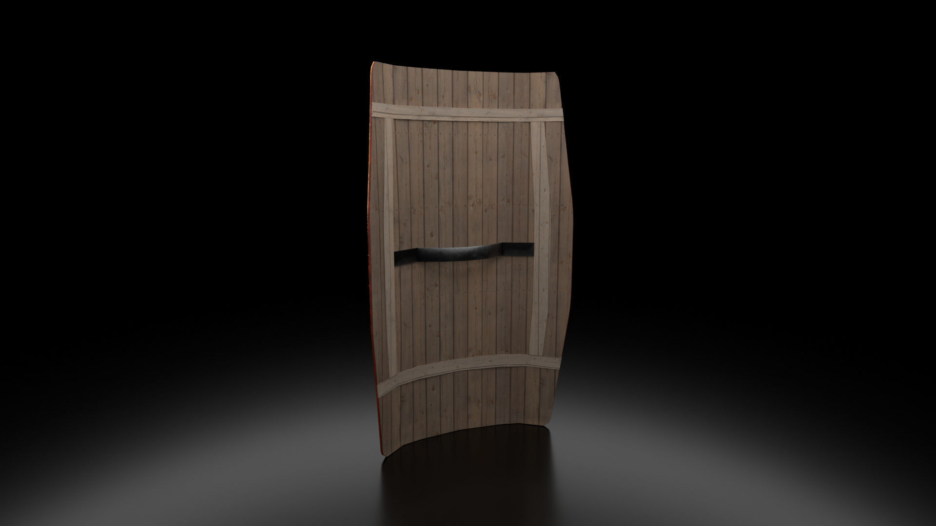 Roman Shield Scutum Low-poly 3D model_2