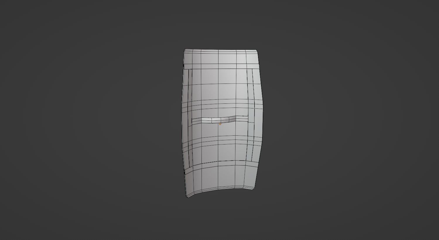 Roman Shield Scutum Low-poly 3D model_4