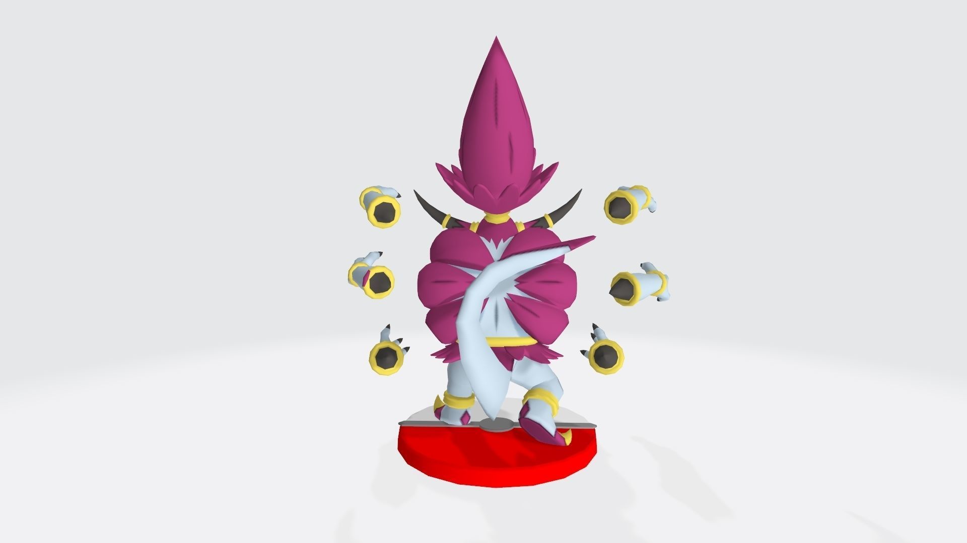 Hoopa character with tail 3D print model_3