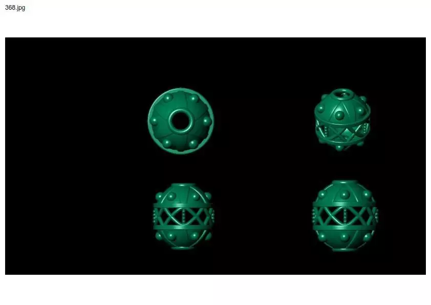 1 size stl beeds 3D print model_0