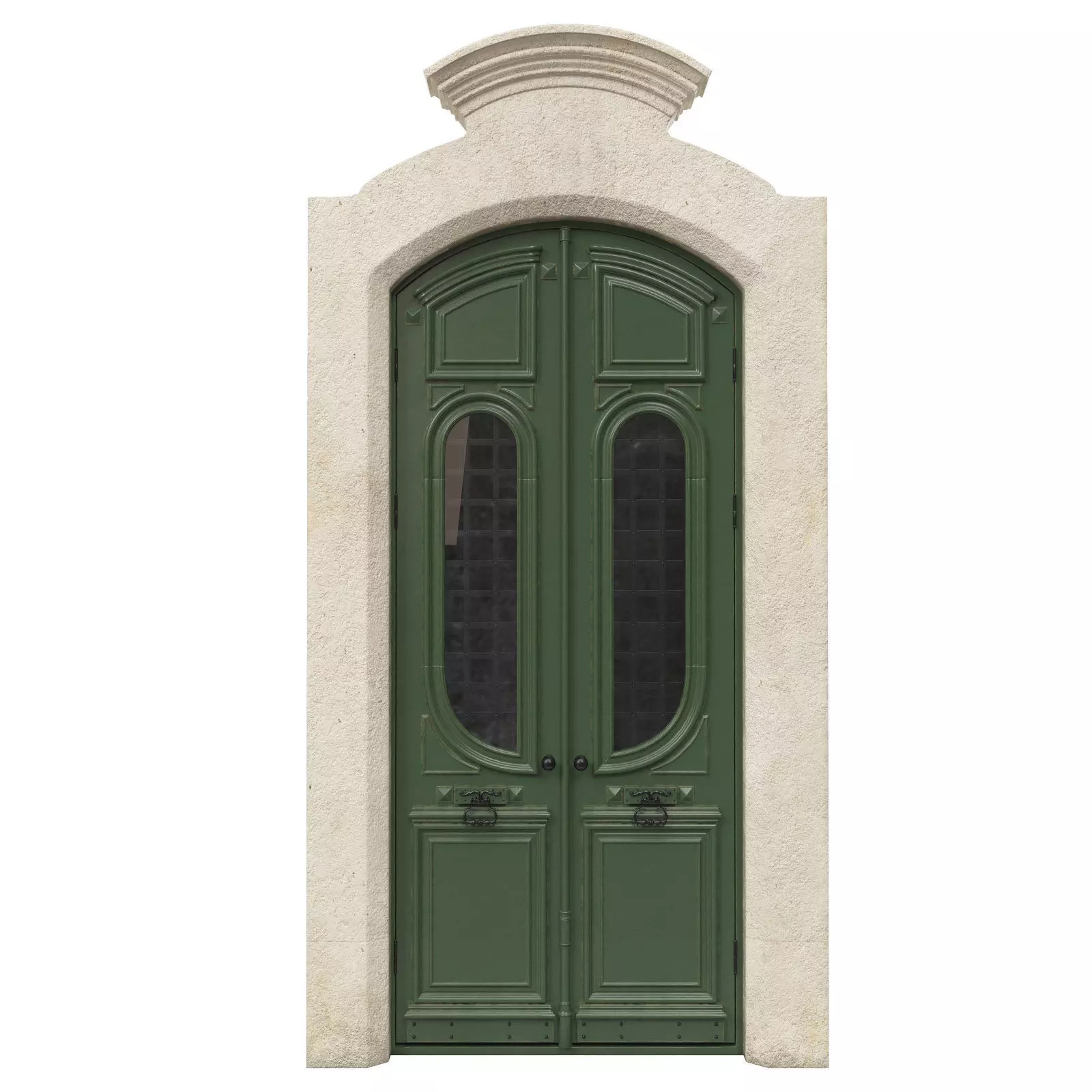 Entrance classic door 49 3D model_0