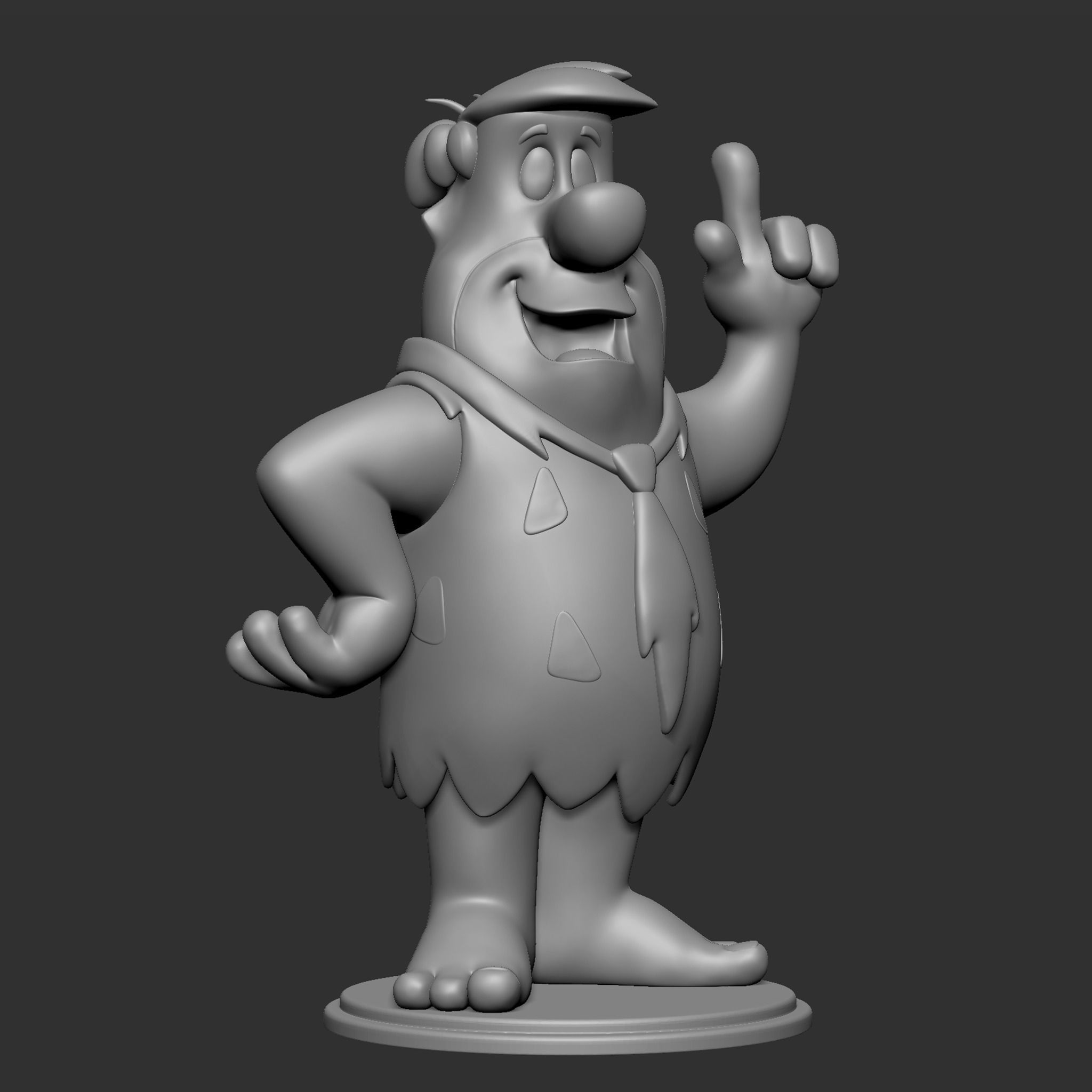 Fred Flintstone 3D print model_16