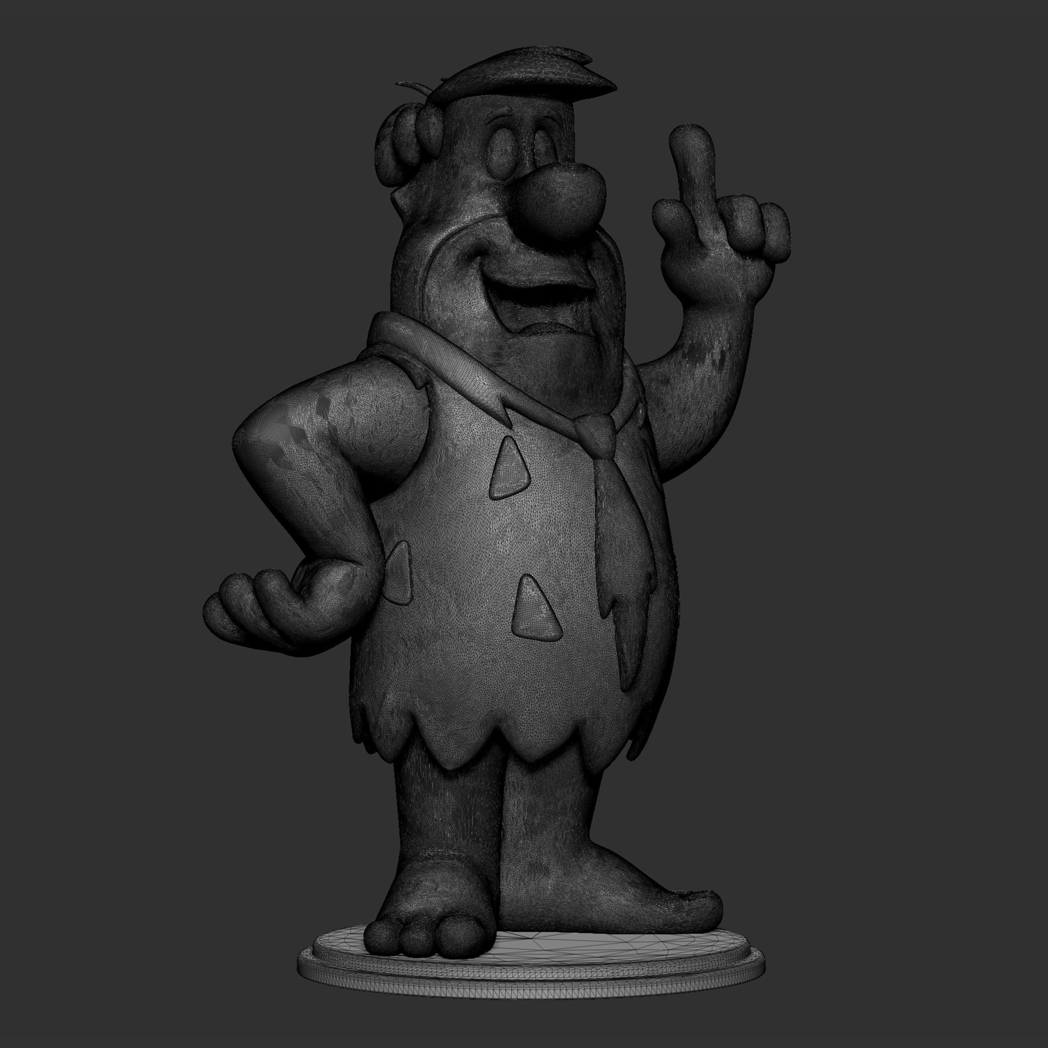 Fred Flintstone 3D print model_26