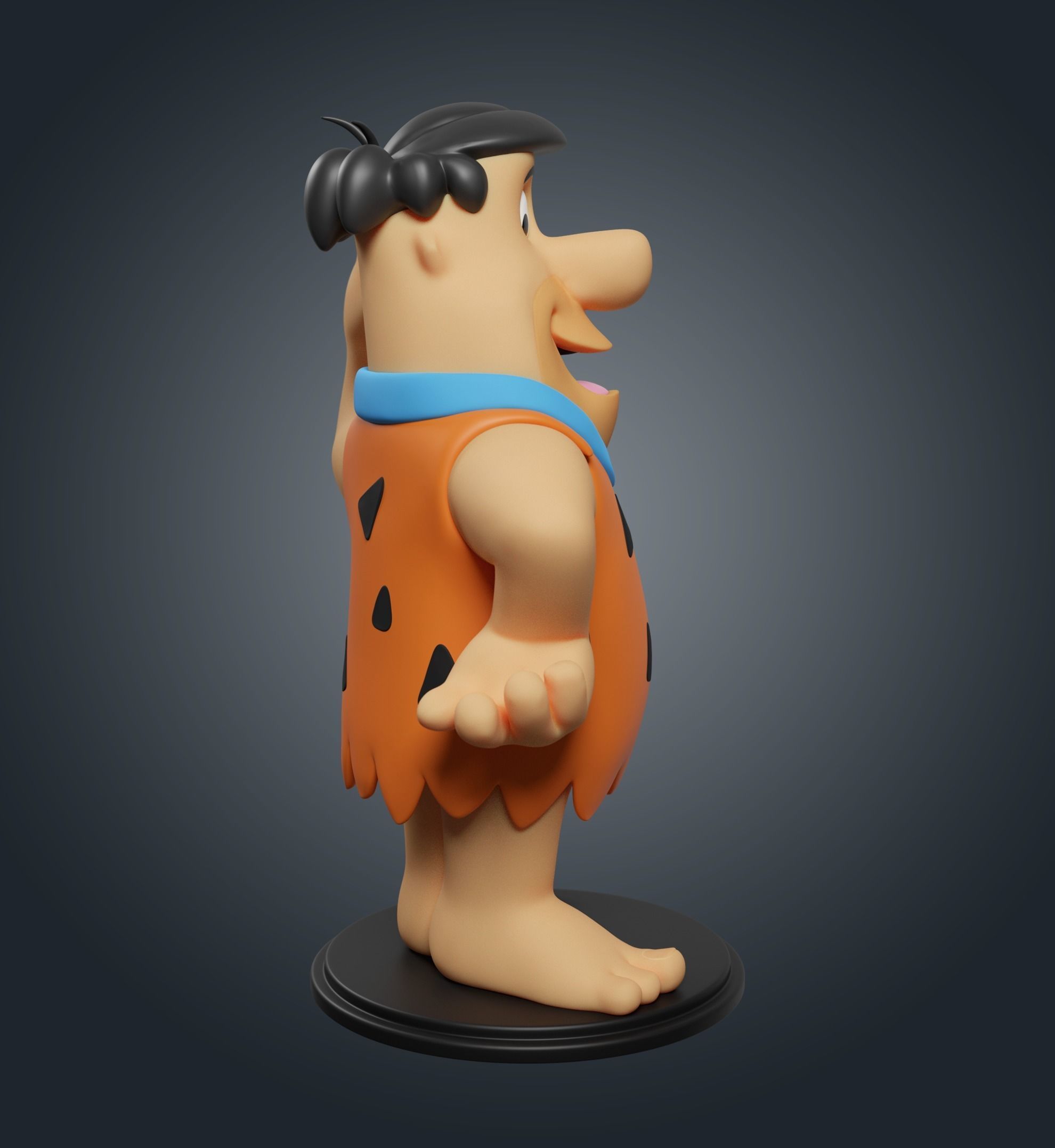 Fred Flintstone 3D print model_2