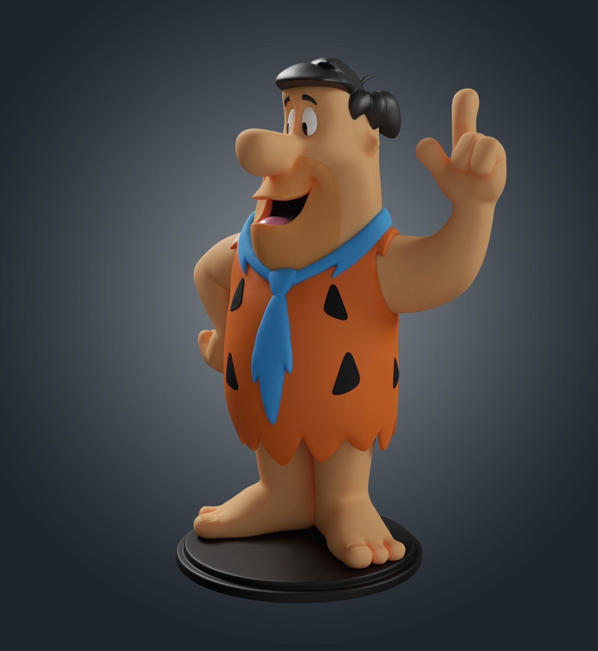 Fred Flintstone 3D print model_6