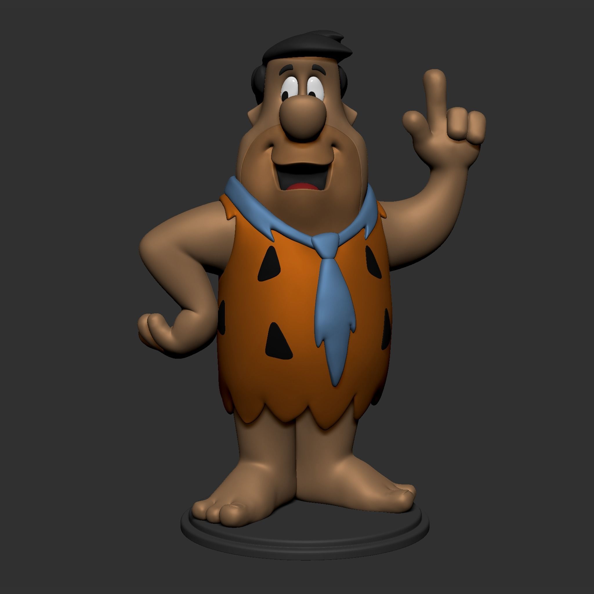 Fred Flintstone 3D print model_15