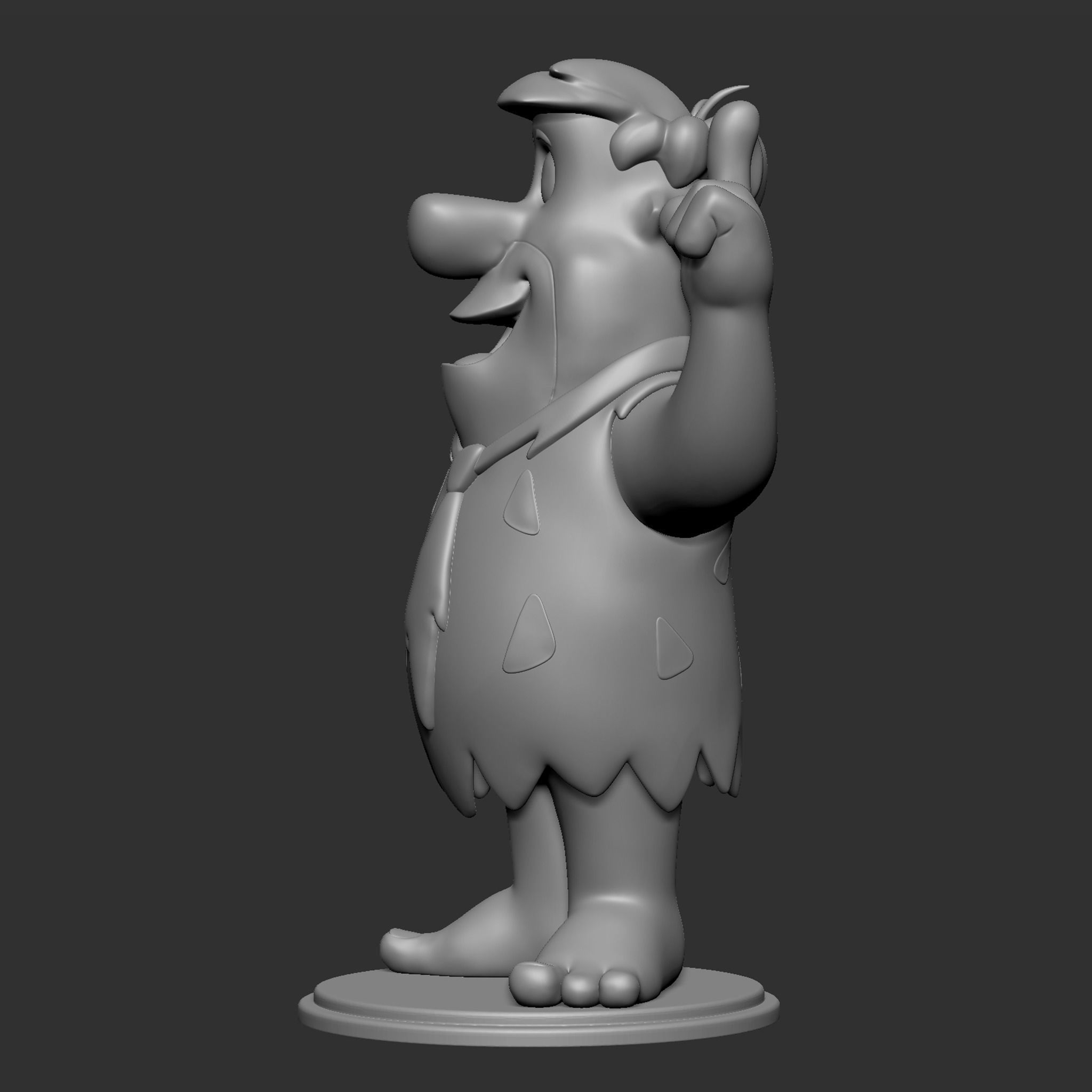 Fred Flintstone 3D print model_21