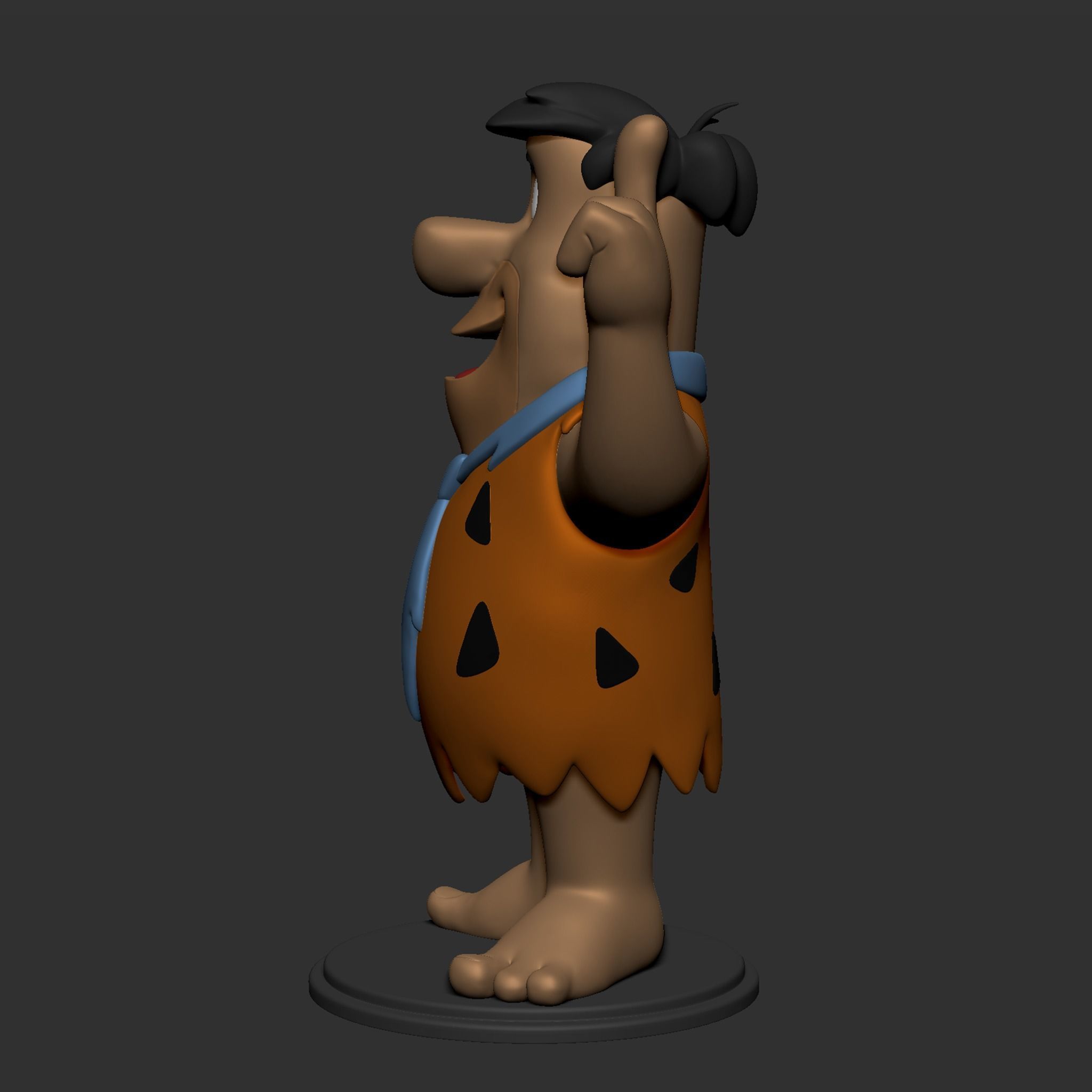 Fred Flintstone 3D print model_13