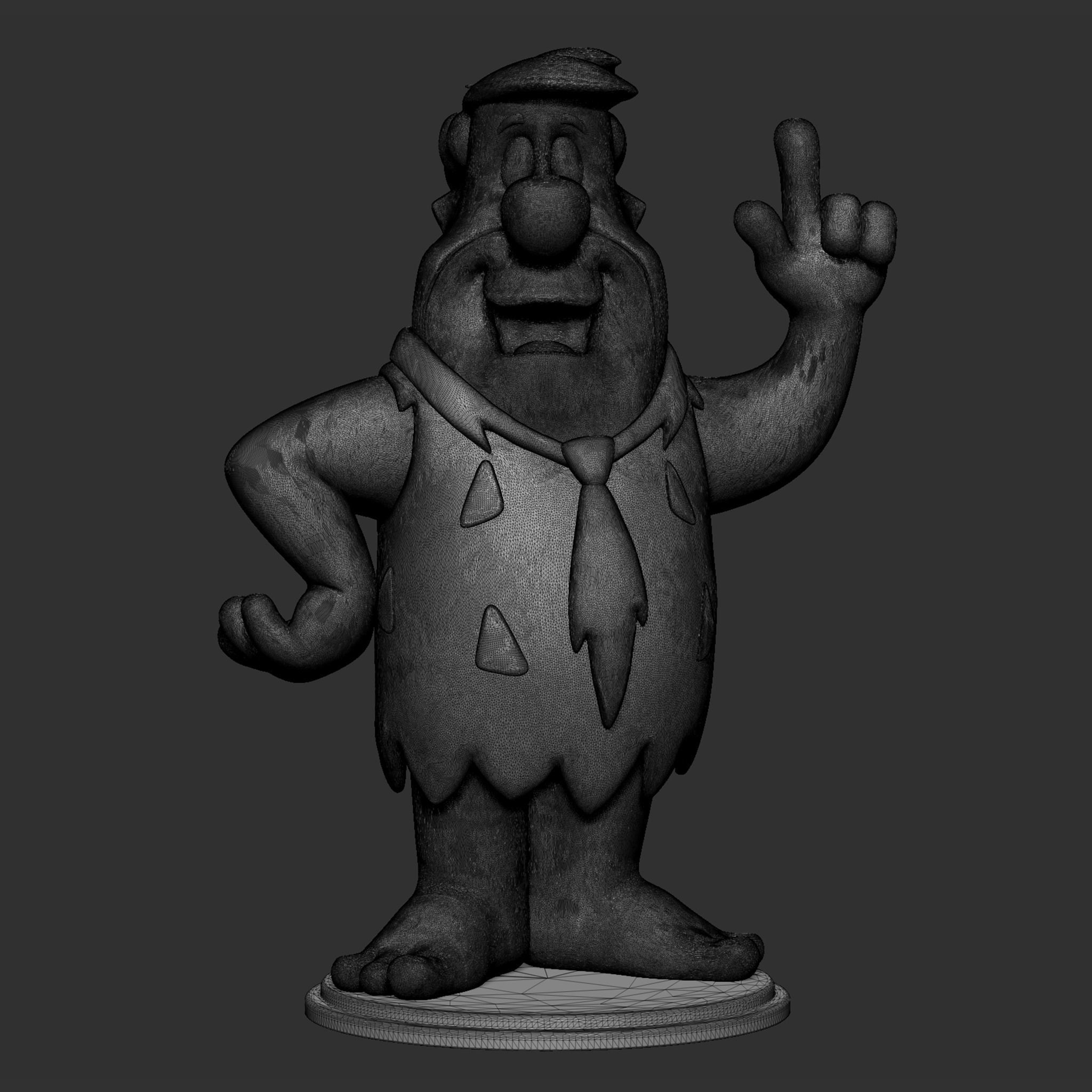 Fred Flintstone 3D print model_33