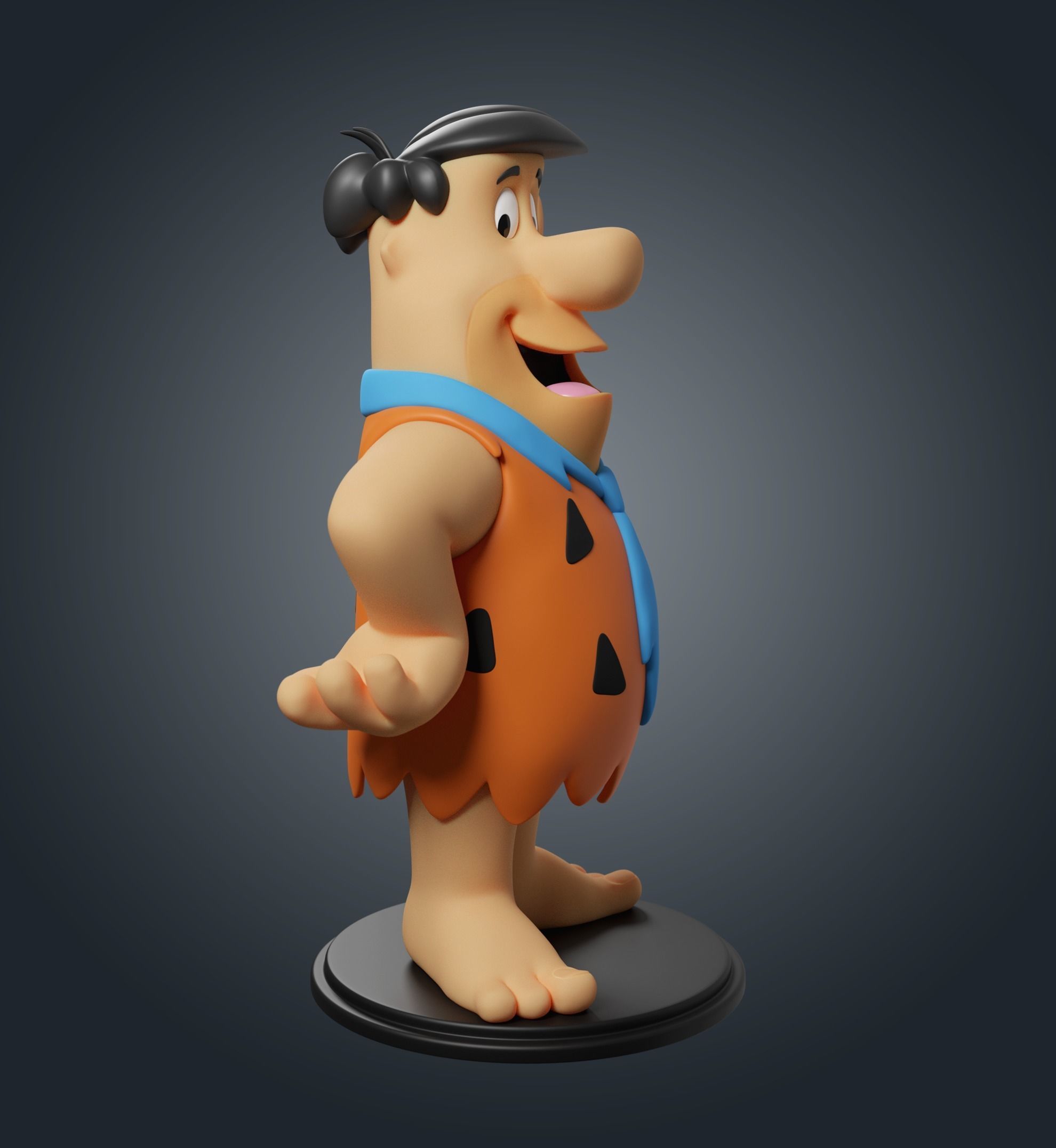 Fred Flintstone 3D print model_1