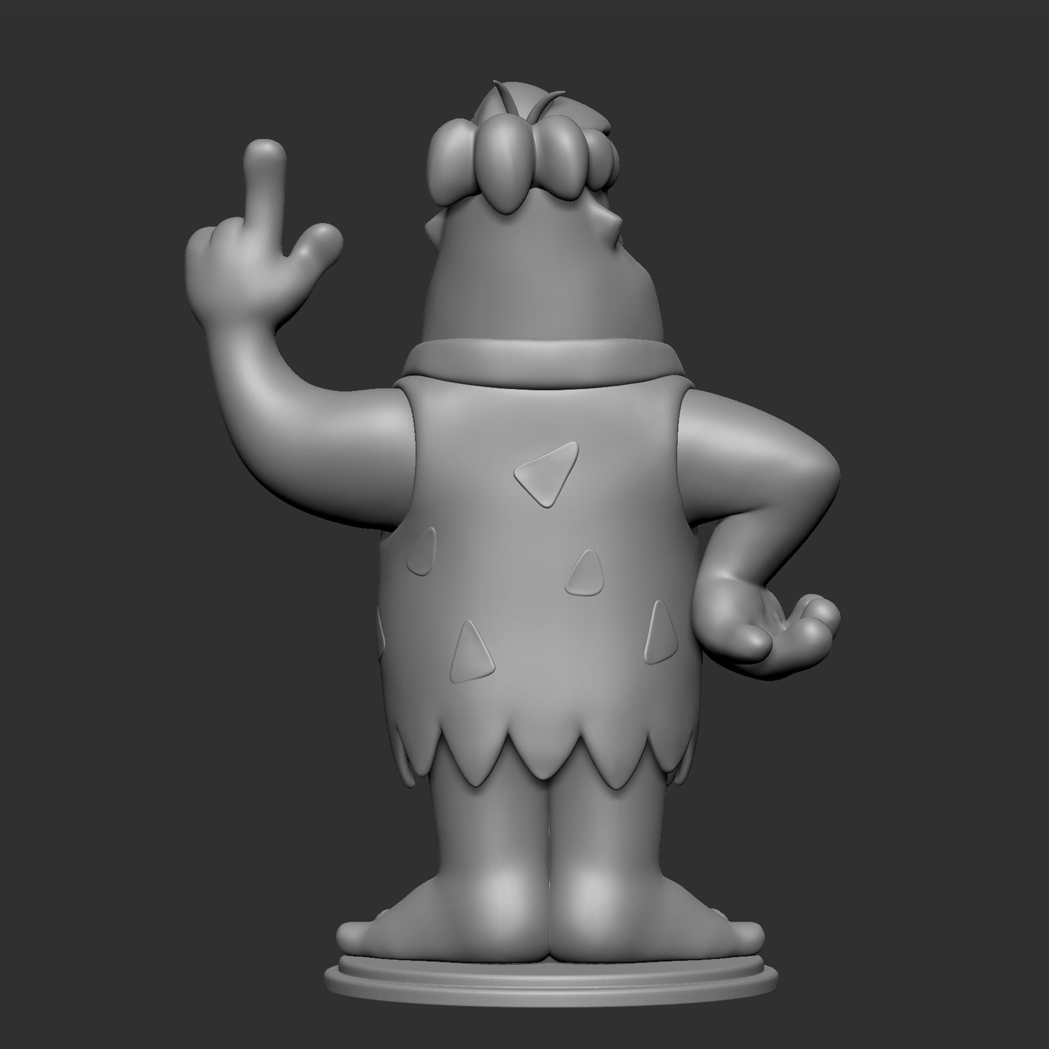 Fred Flintstone 3D print model_19
