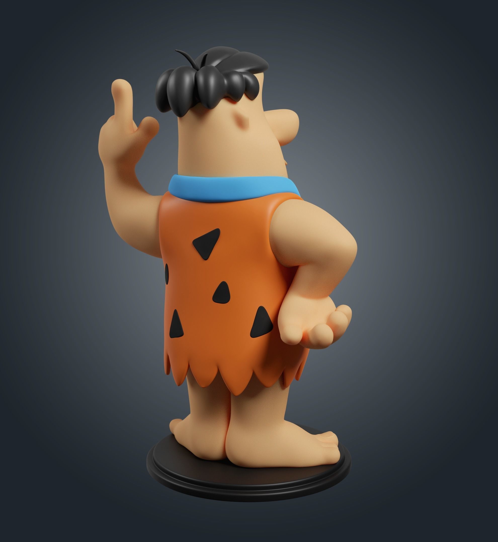 Fred Flintstone 3D print model_3