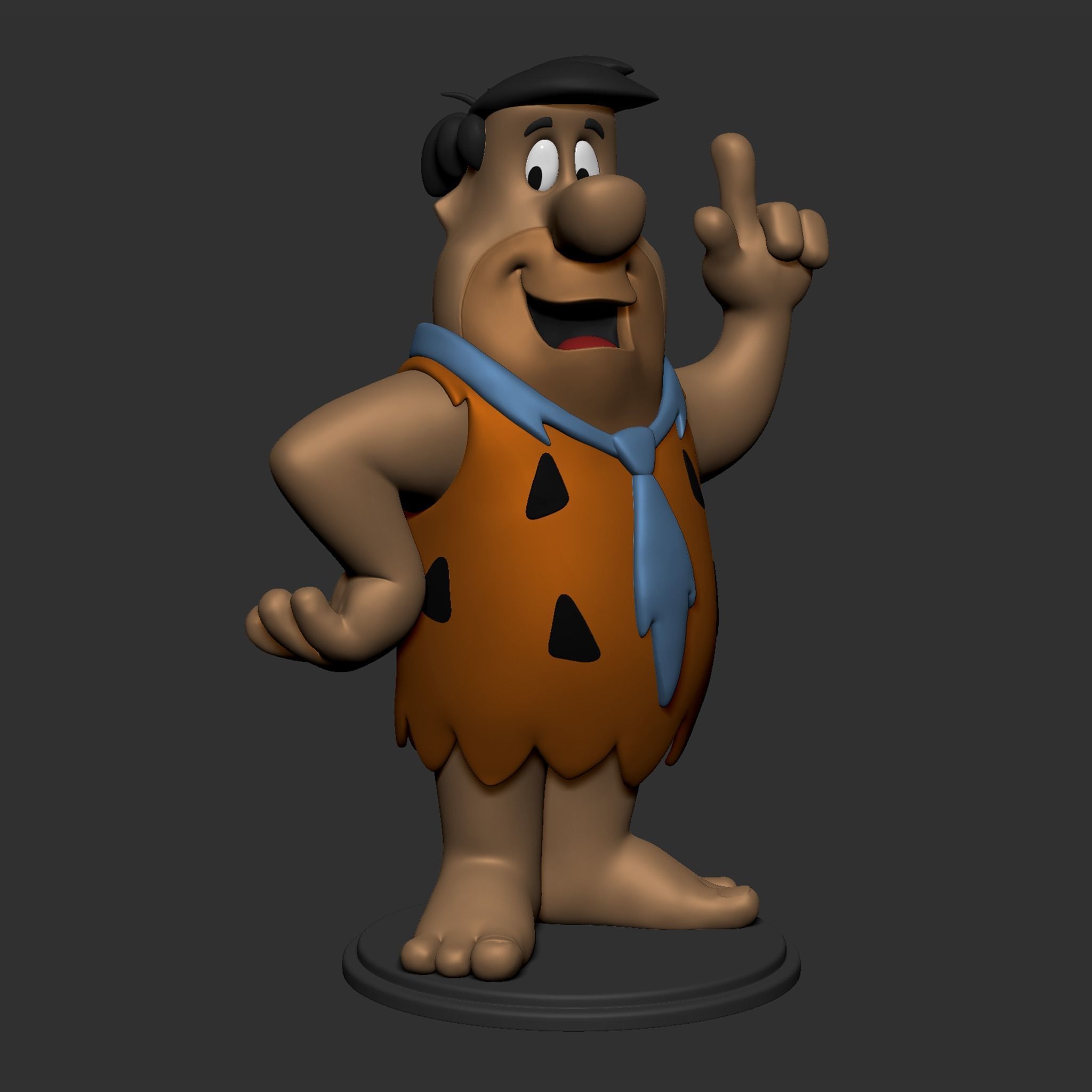 Fred Flintstone 3D print model_8