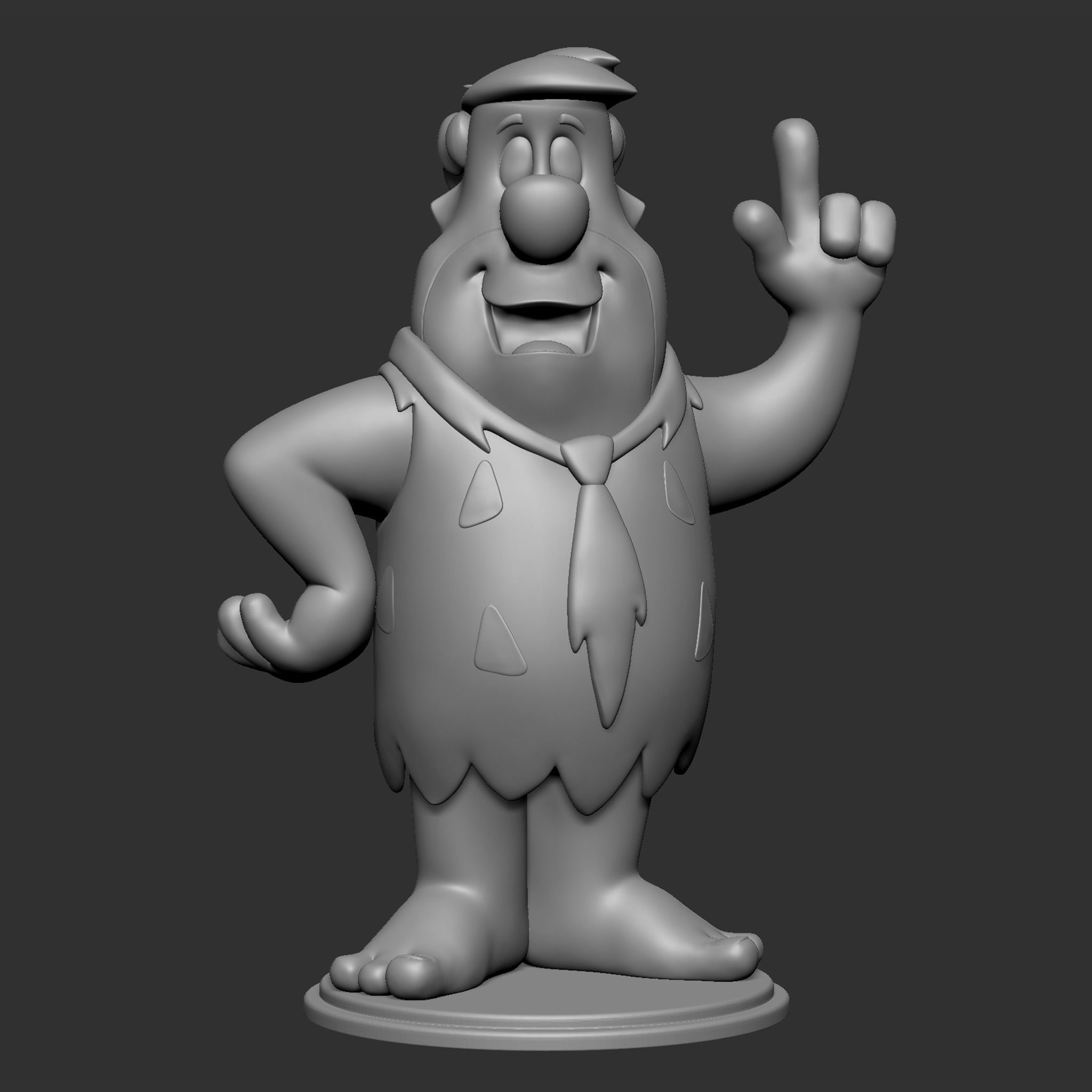 Fred Flintstone 3D print model_23