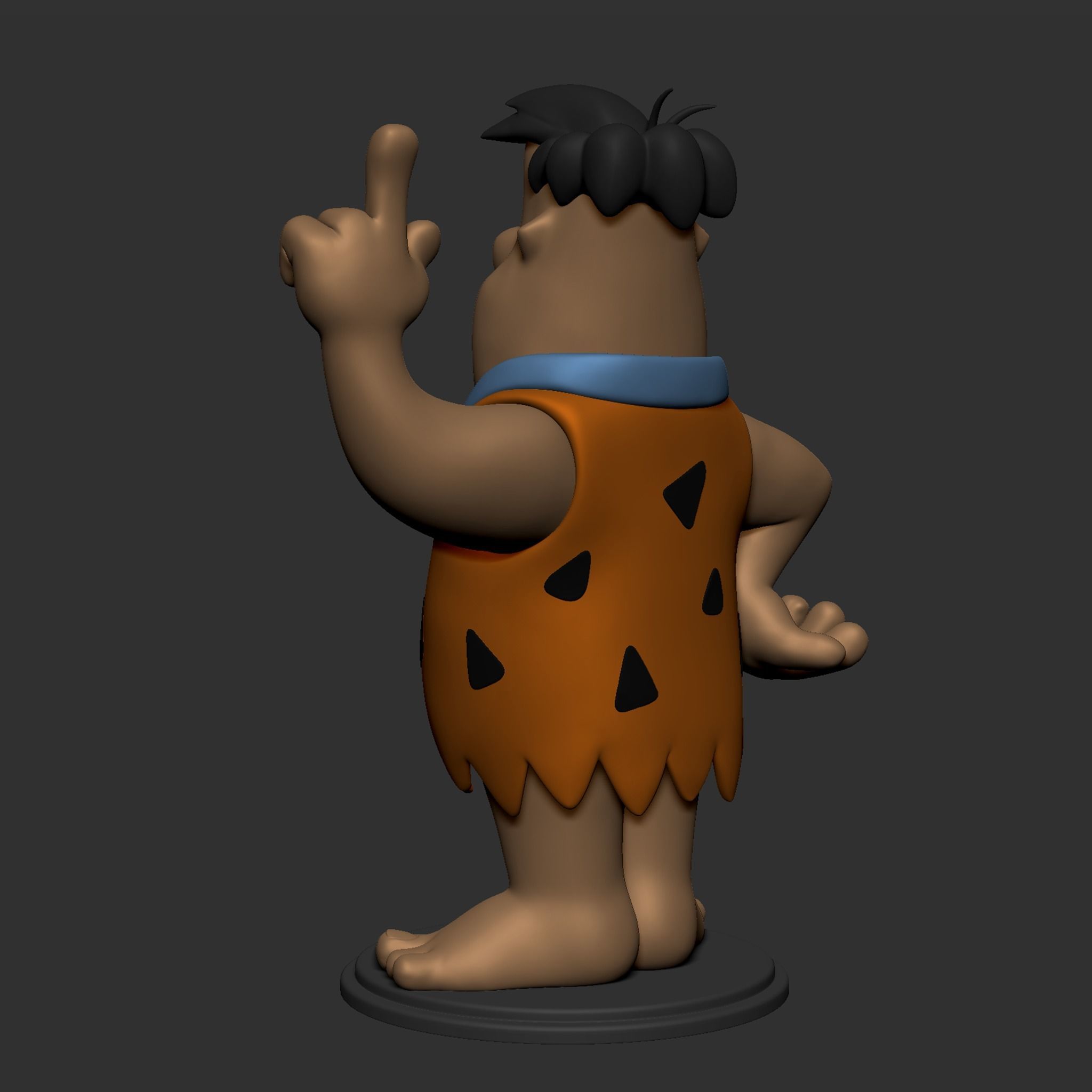 Fred Flintstone 3D print model_12