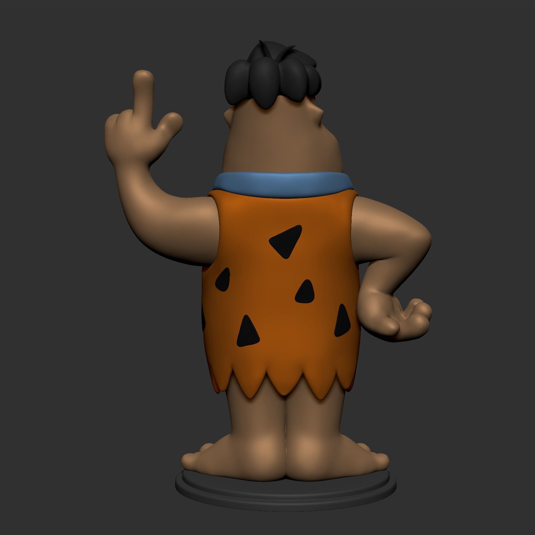 Fred Flintstone 3D print model_11