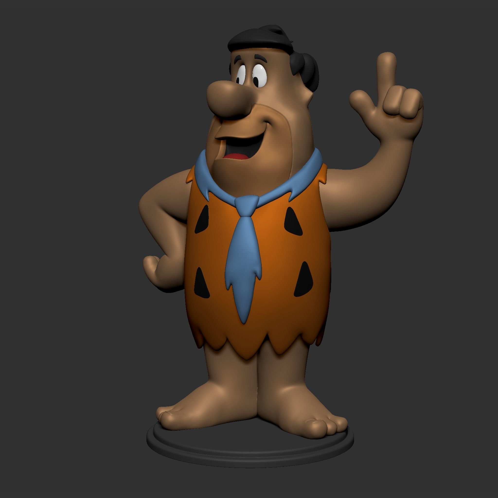 Fred Flintstone 3D print model_14