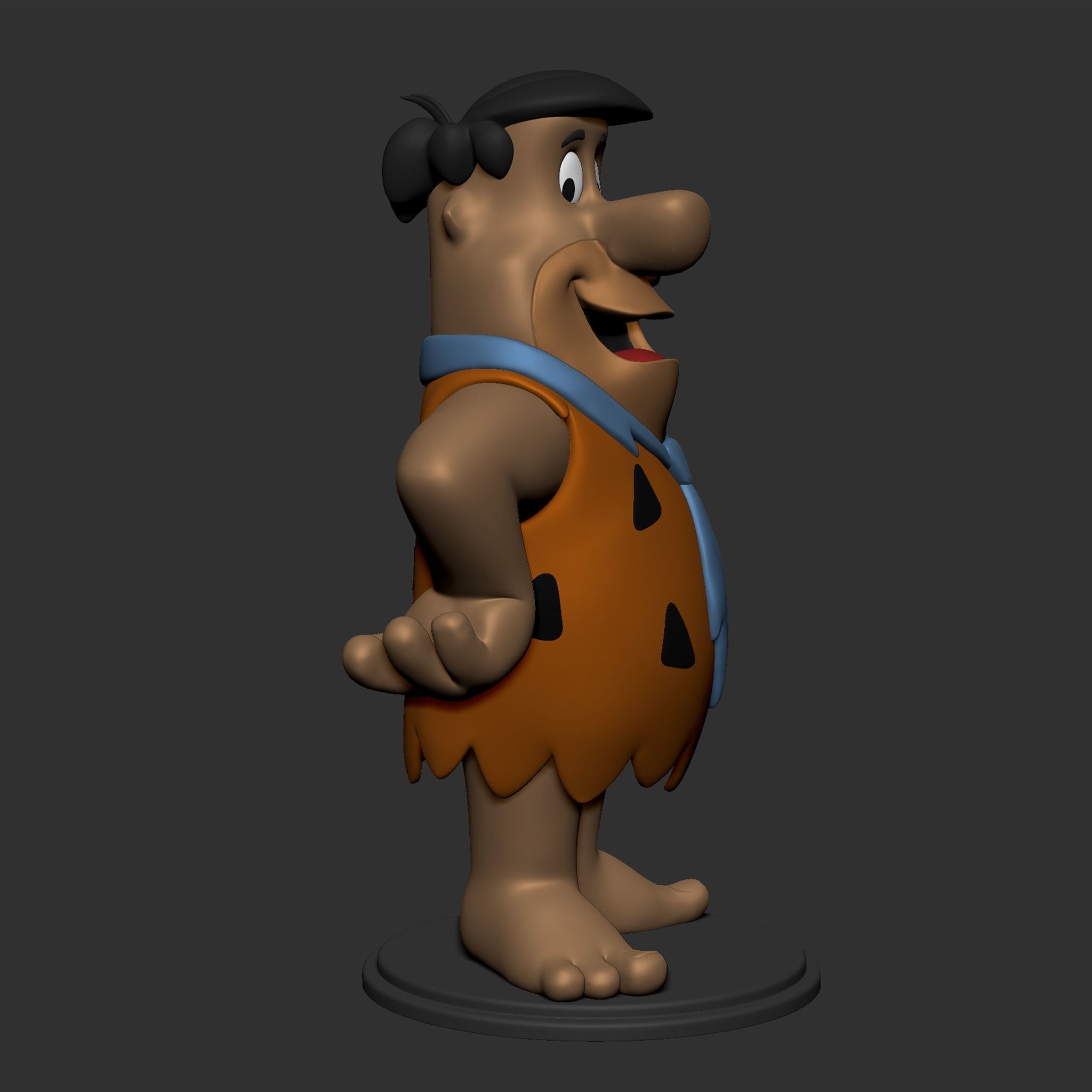 Fred Flintstone 3D print model_9